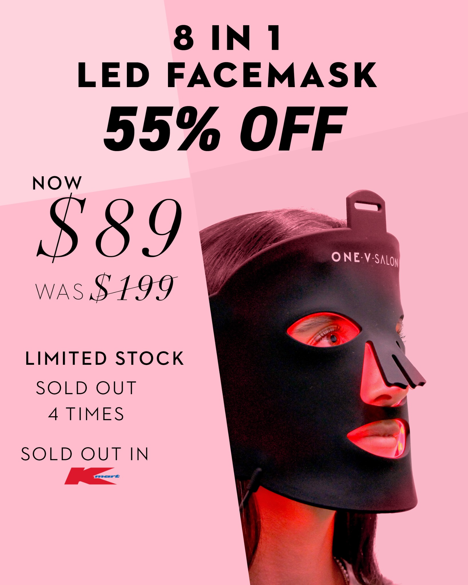 One V Salon Facebook ad