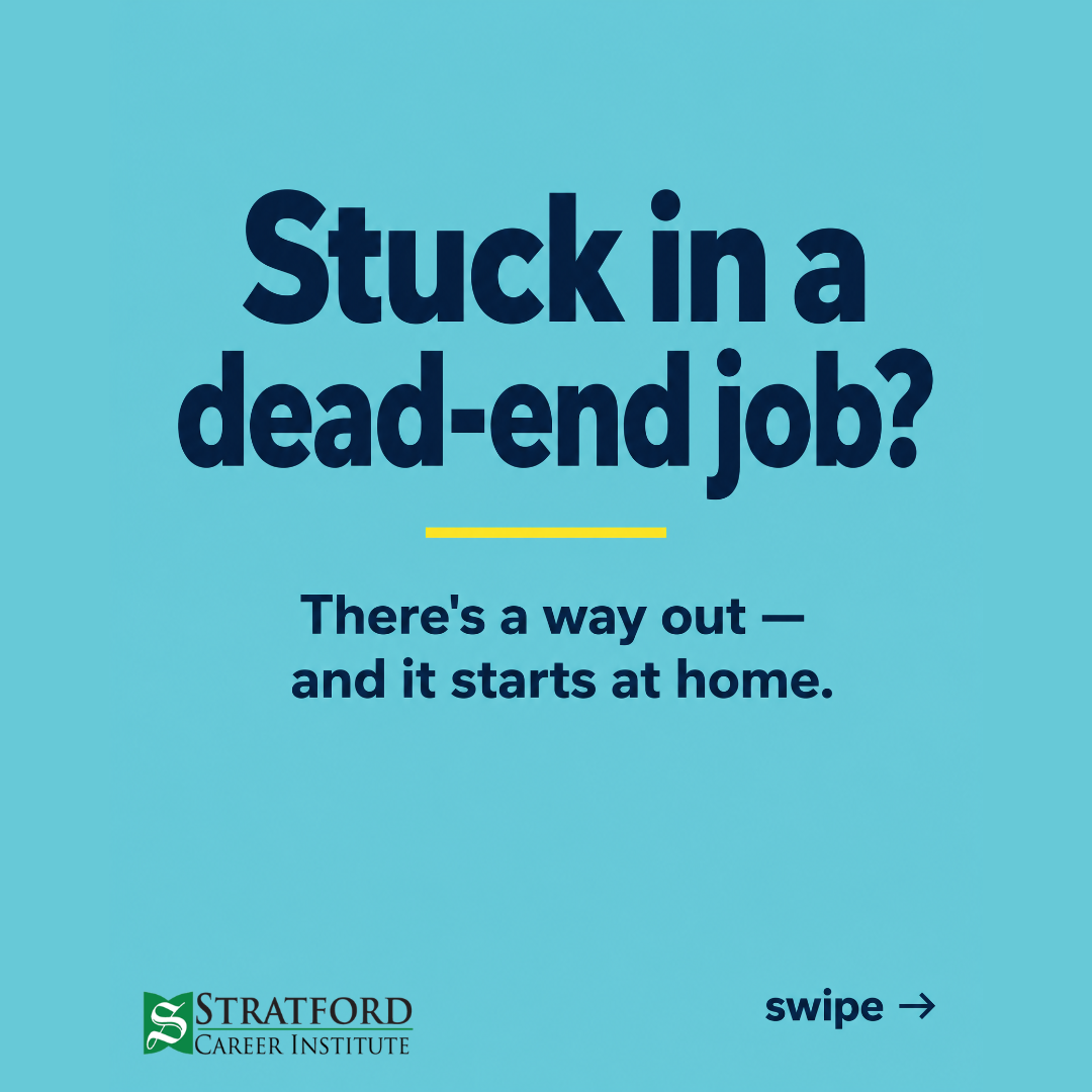 Stratford Career Institute Facebook ad: Get your course for $475!