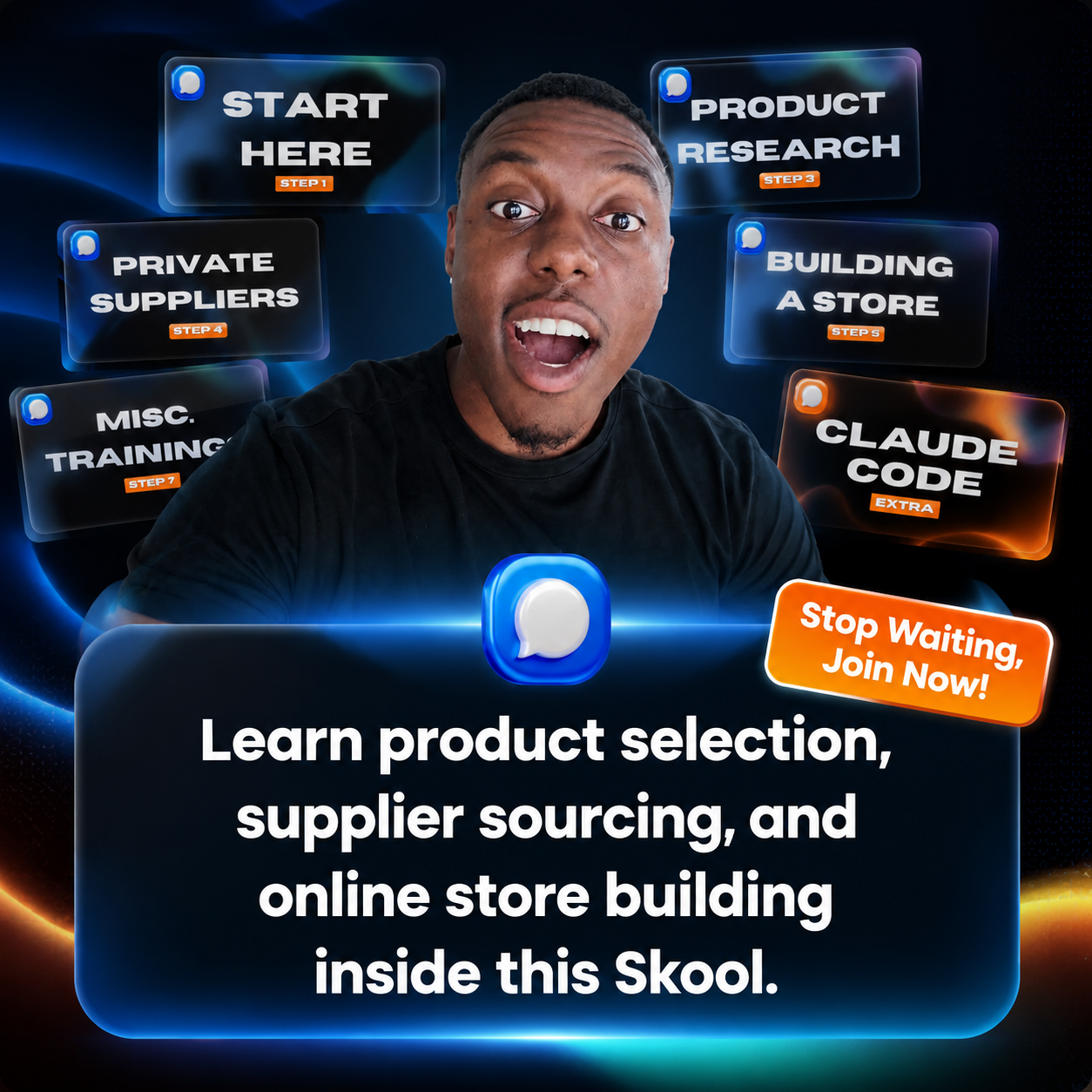 Skool Facebook ad