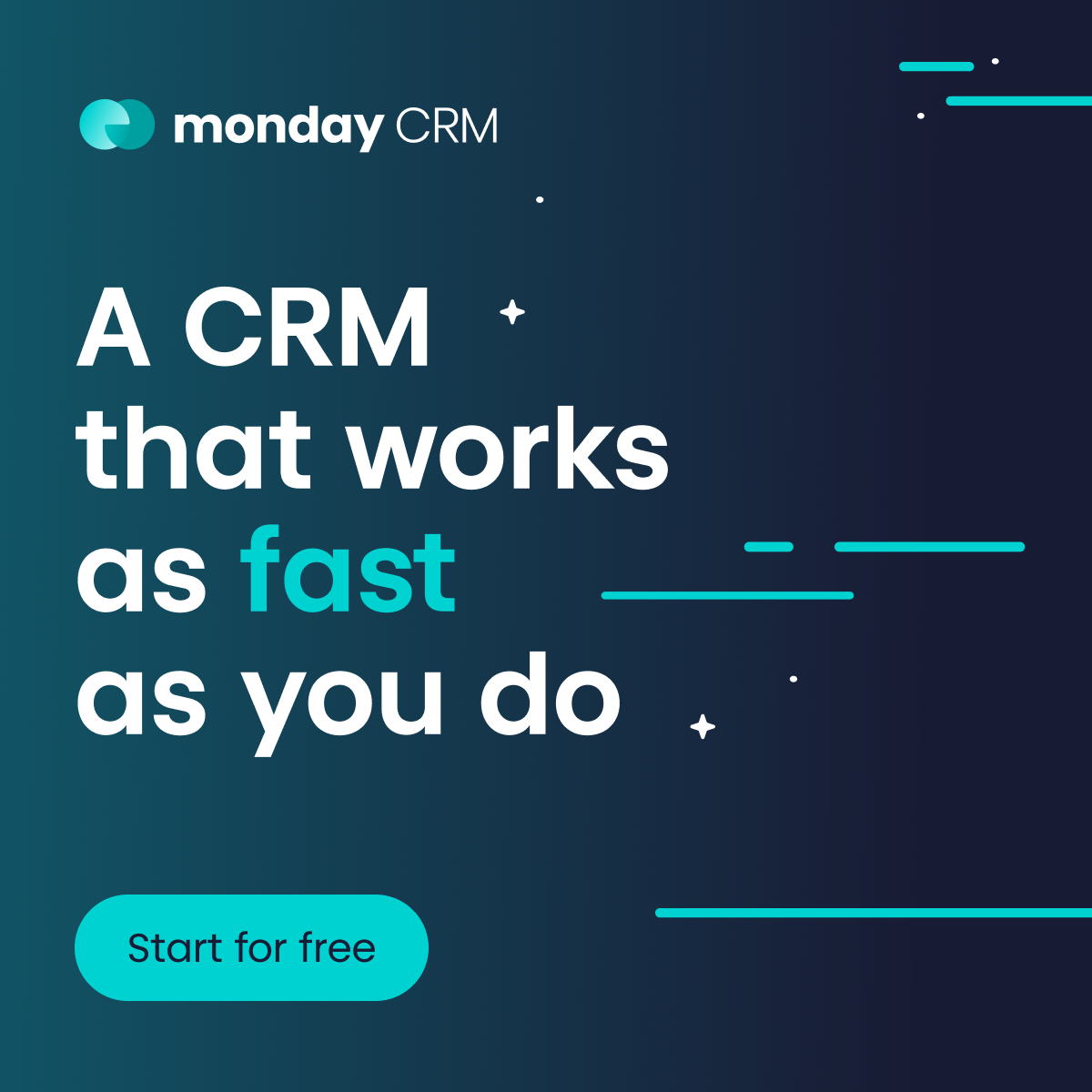 monday CRM Facebook ad