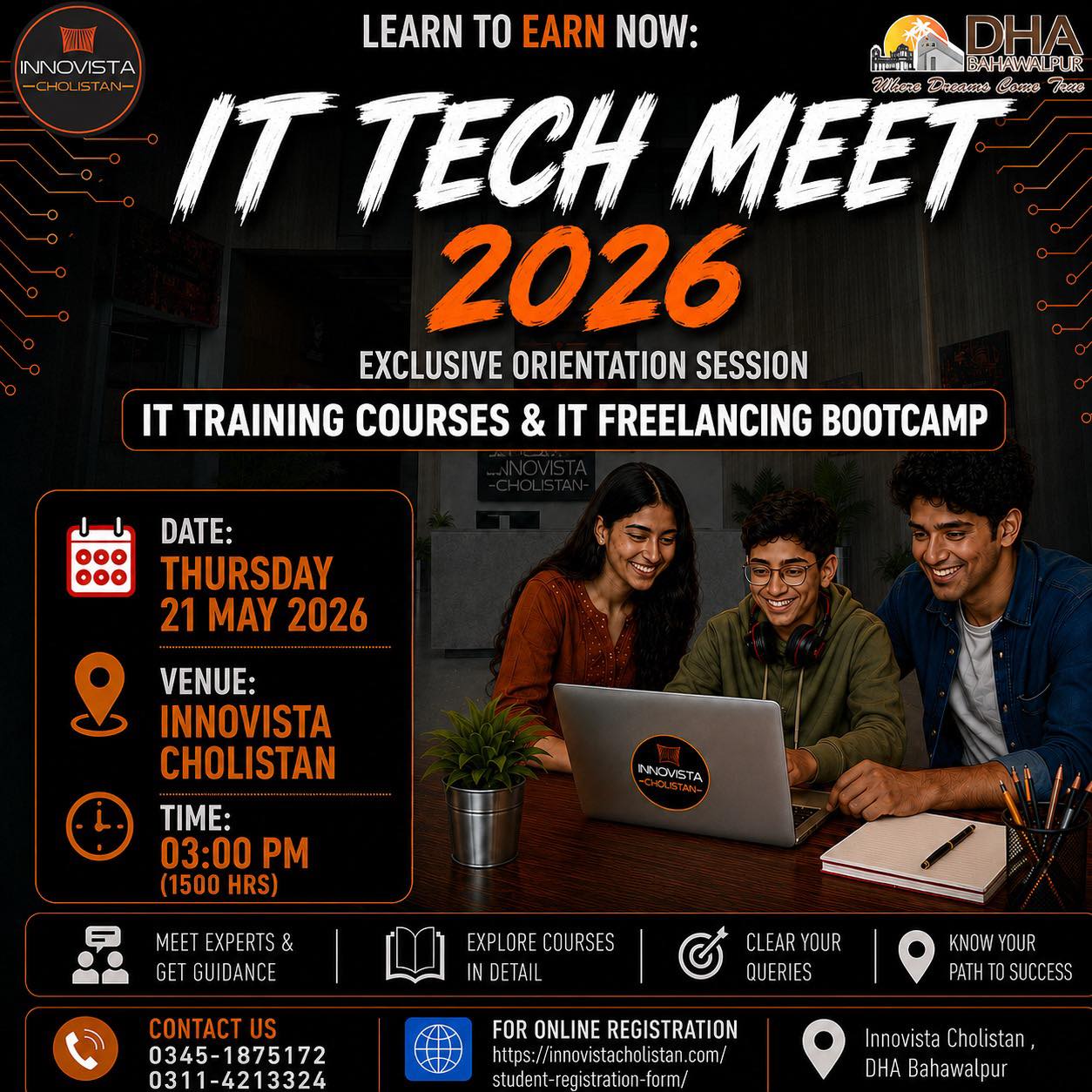 InnoVista Cholistan Facebook ad: InnoVista Cholistan Learn, Innovate, Earn South Punjab’s…