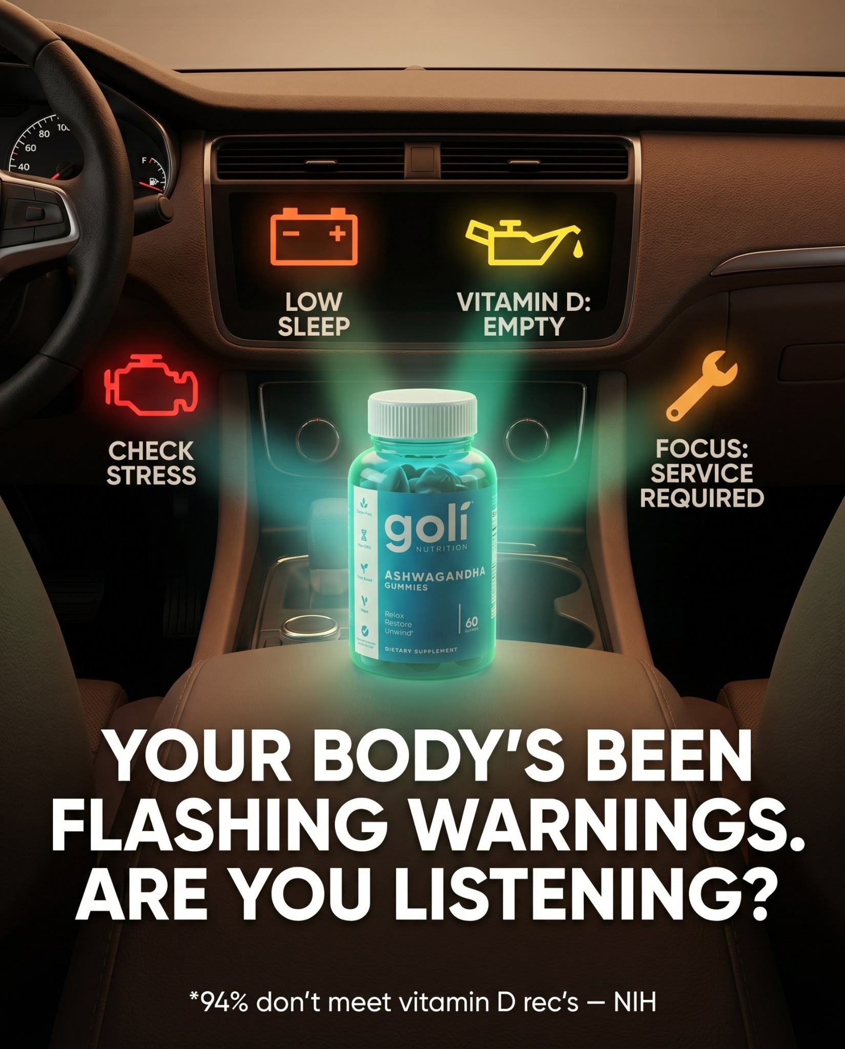 Goli Facebook ad: OVER 60% OFF + 100% FREE Shipping