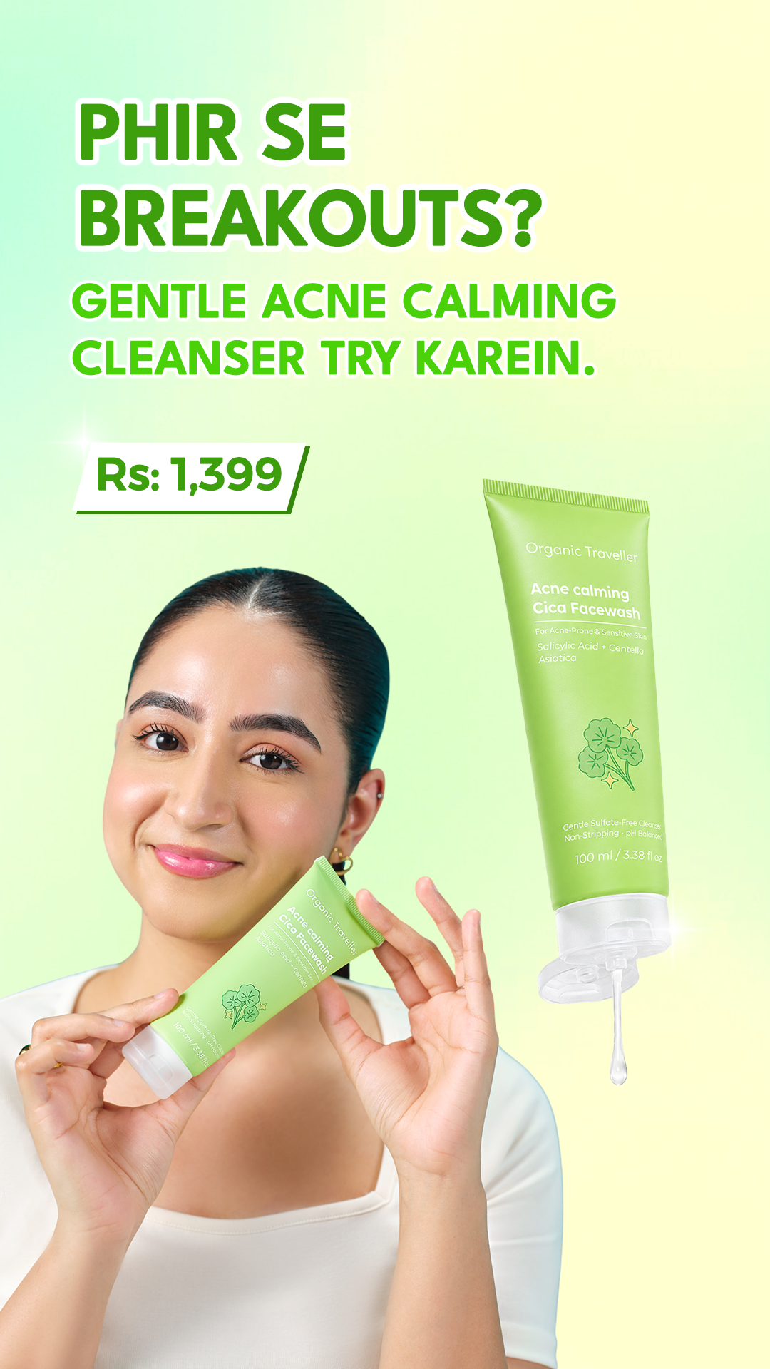 Organic Traveller - Skincare Facebook ad