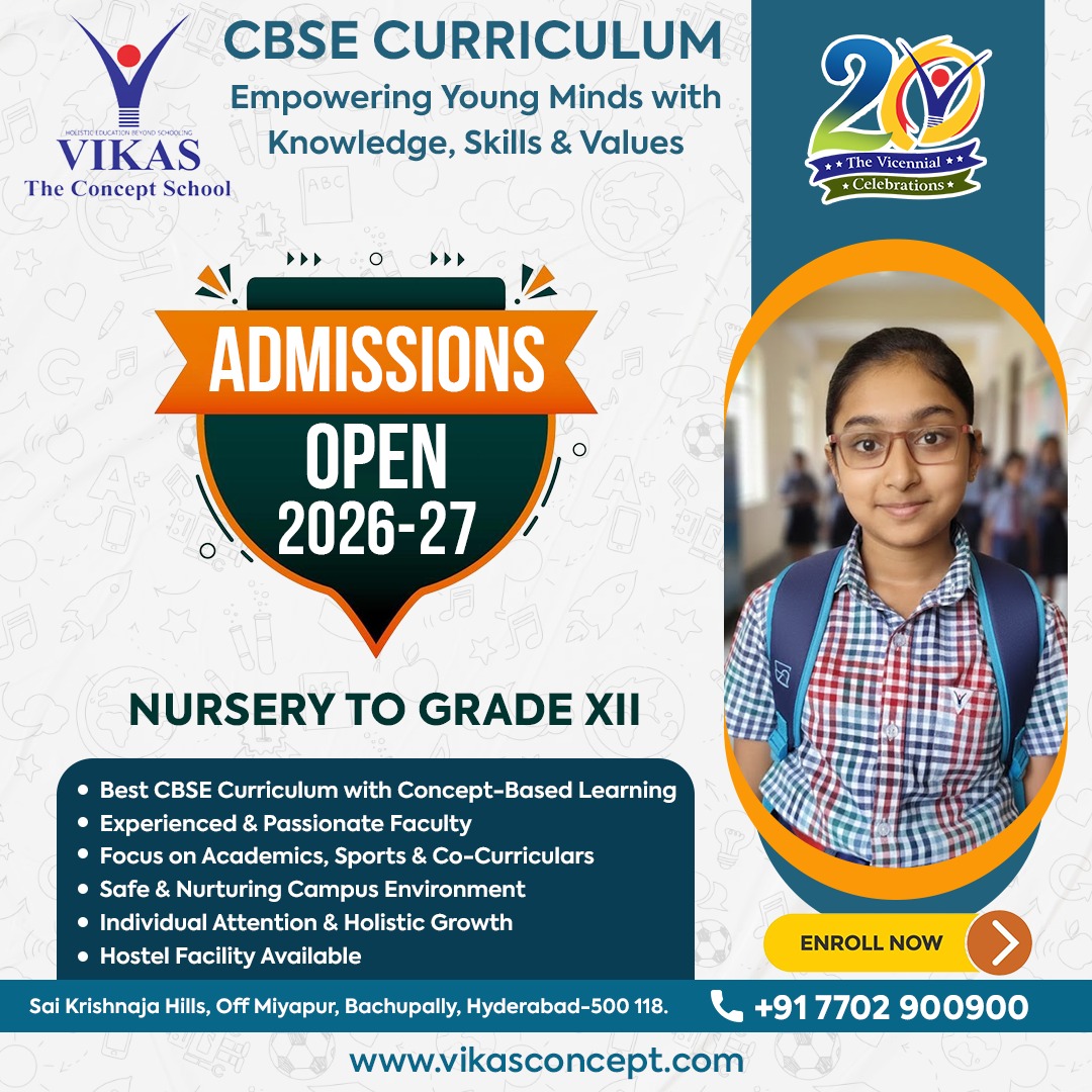 Vikas The Concept School Facebook ad: Looking for the Perfect School for Your Child’s…