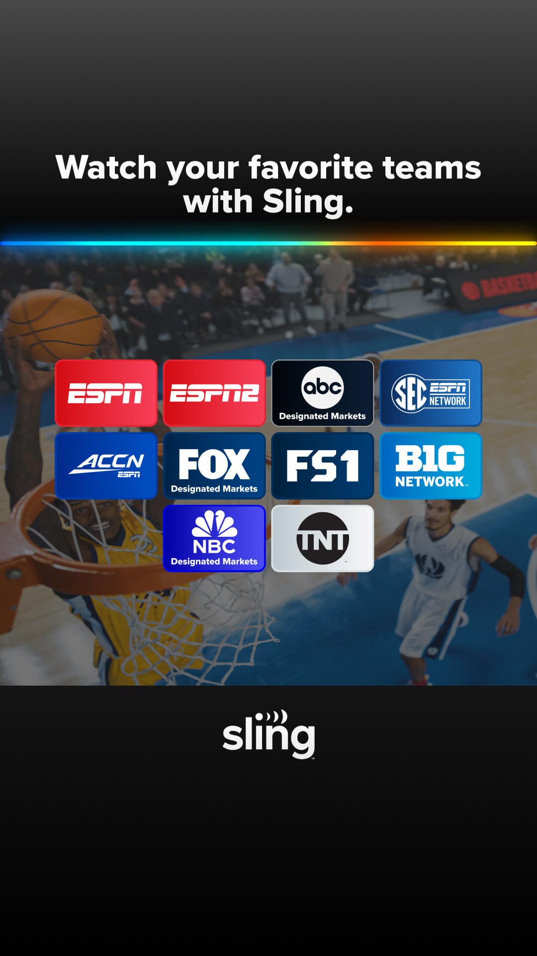 Sling TV Facebook ad