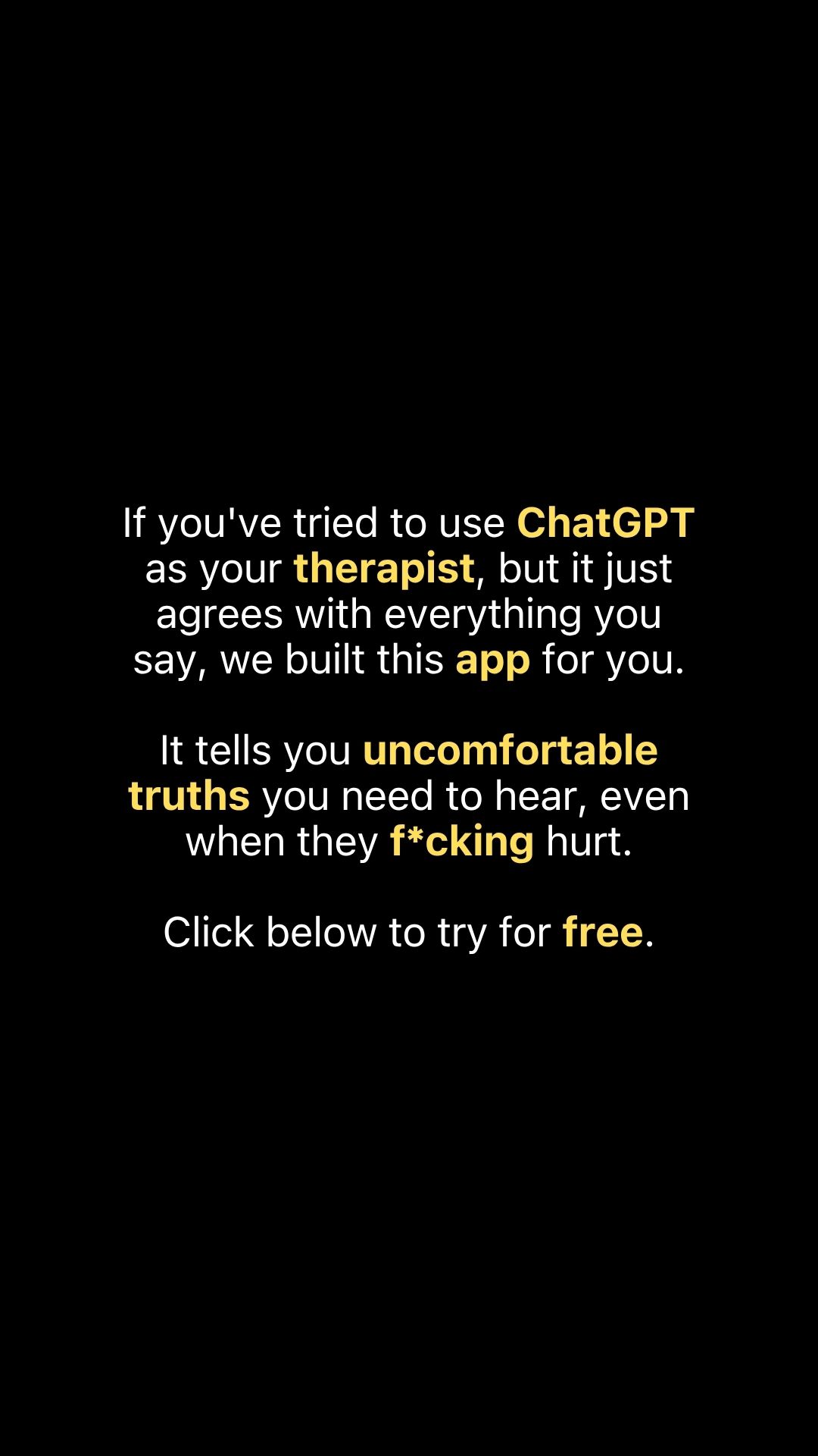 Mark Manson Facebook ad: Self-Help for People Who Hate Self-Help