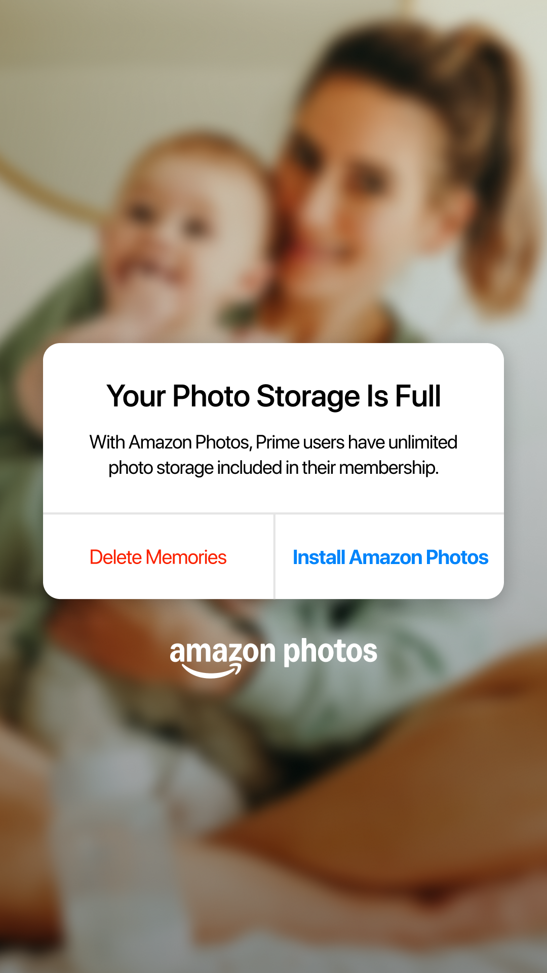 Amazon Photos Facebook ad