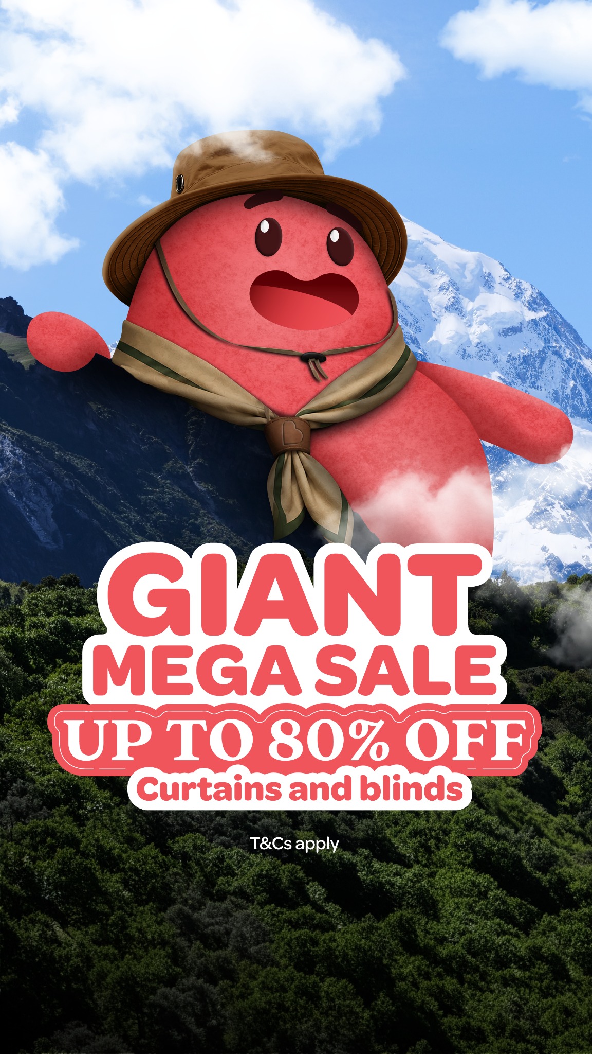 Bargain Blinds & Curtains Facebook ad