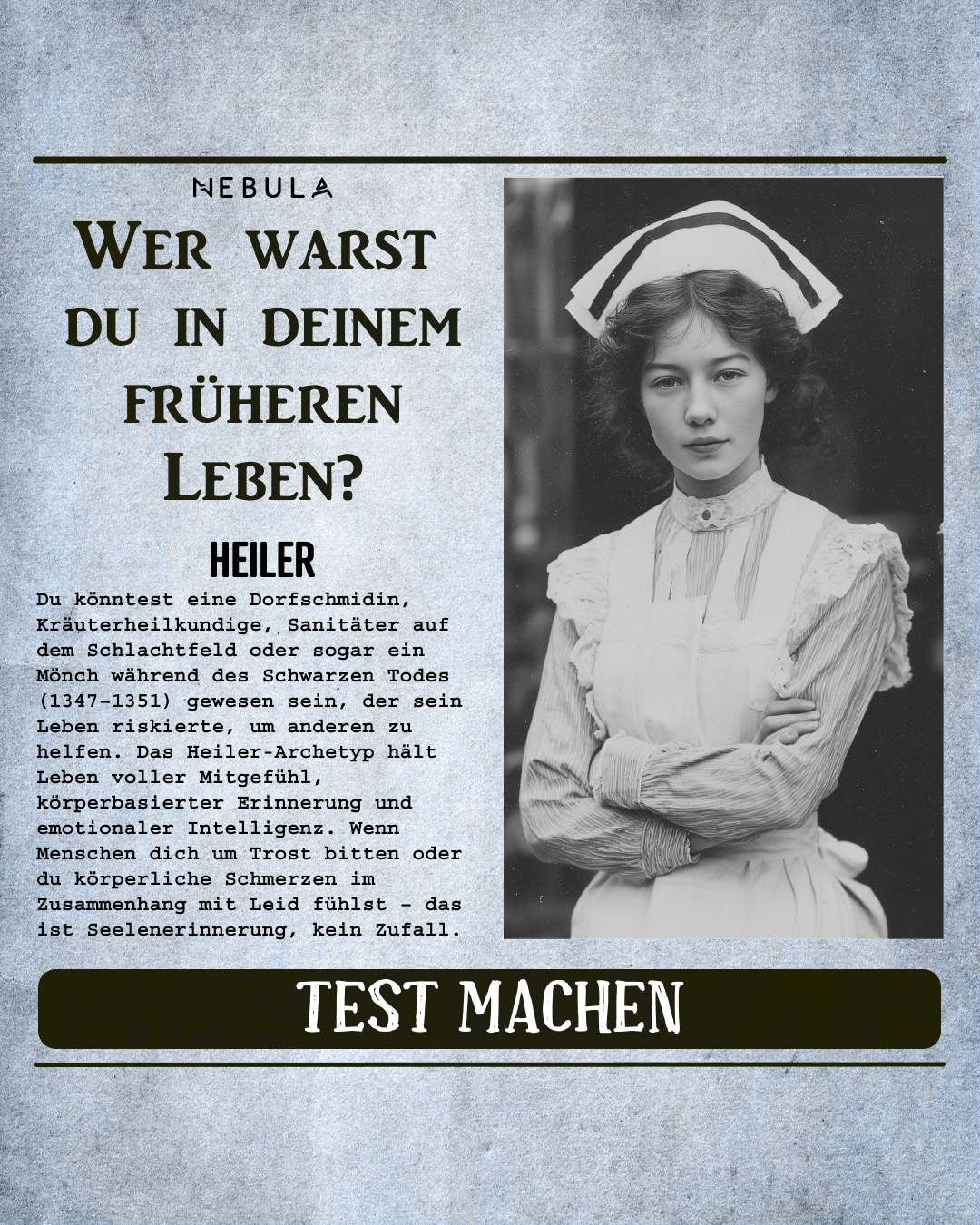 Nebula: Past Life Power Reading Facebook ad: Enthülle, warum du geboren wurdest