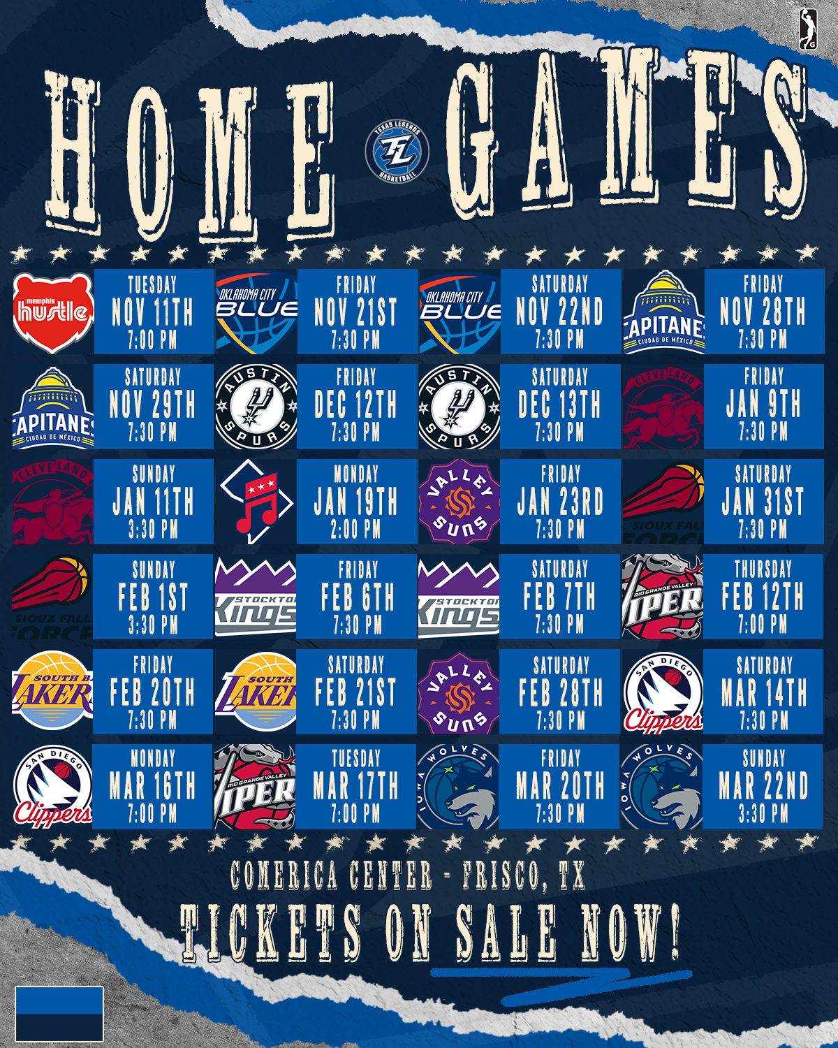 Texas Legends Facebook ad: Holiday Basketball Camps - Texas Legends