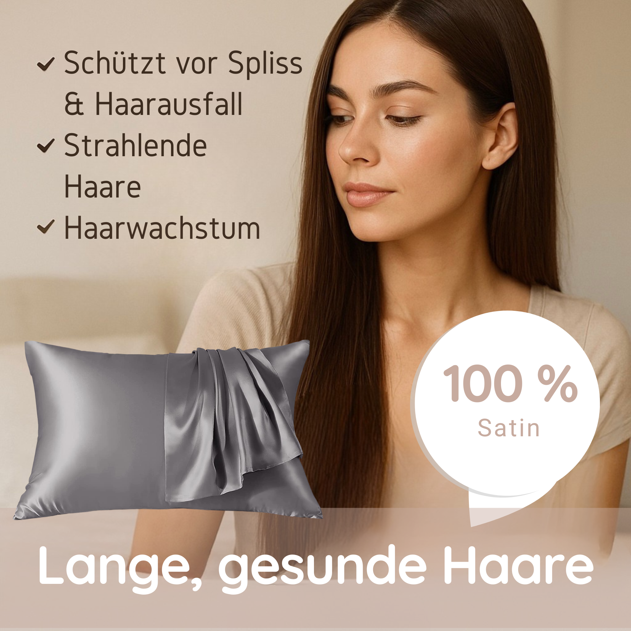 KisBe Facebook ad: Schönheitsschlaf für deine Haare