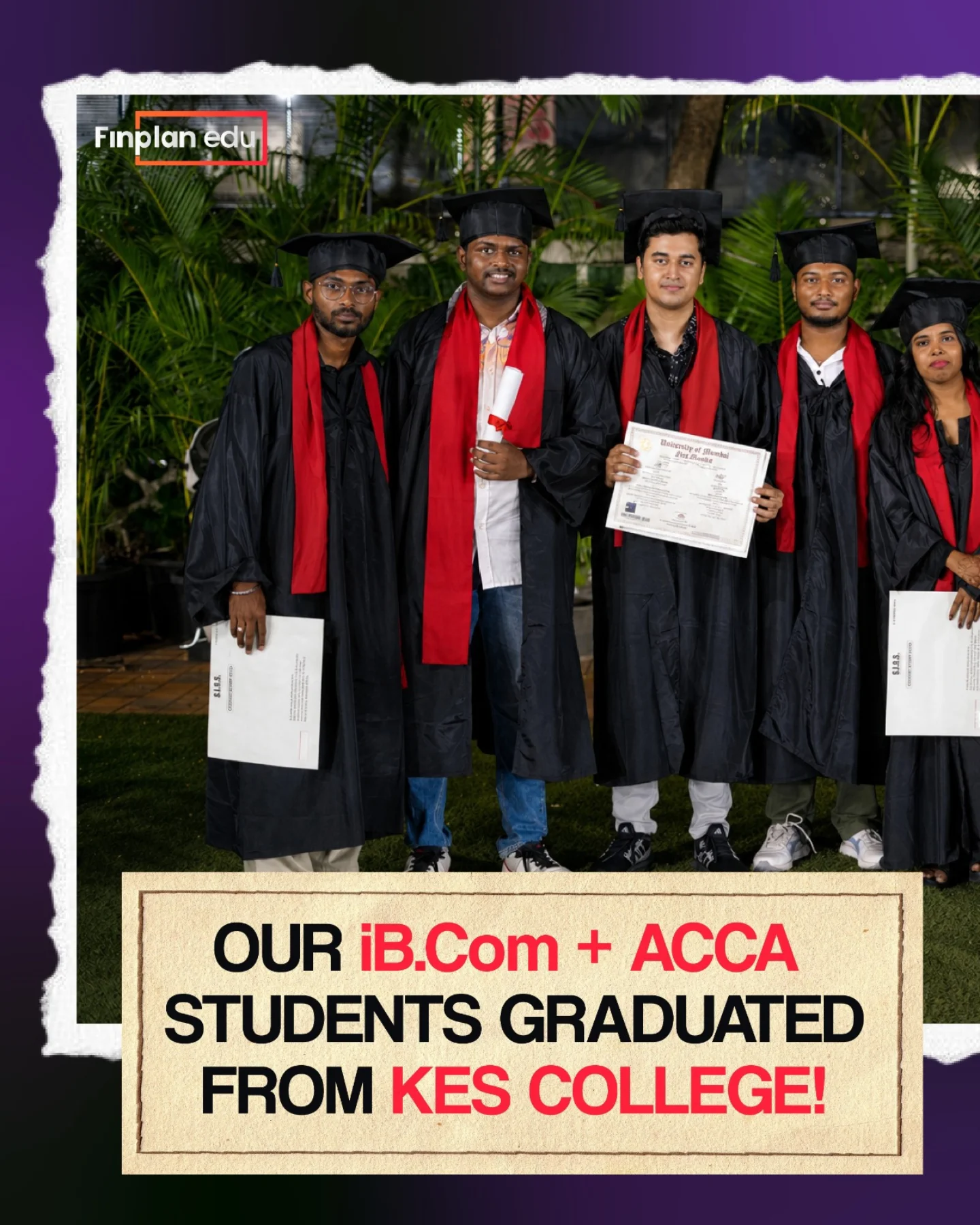 FinplanIndia Facebook ad: Congratulations to all our graduates!