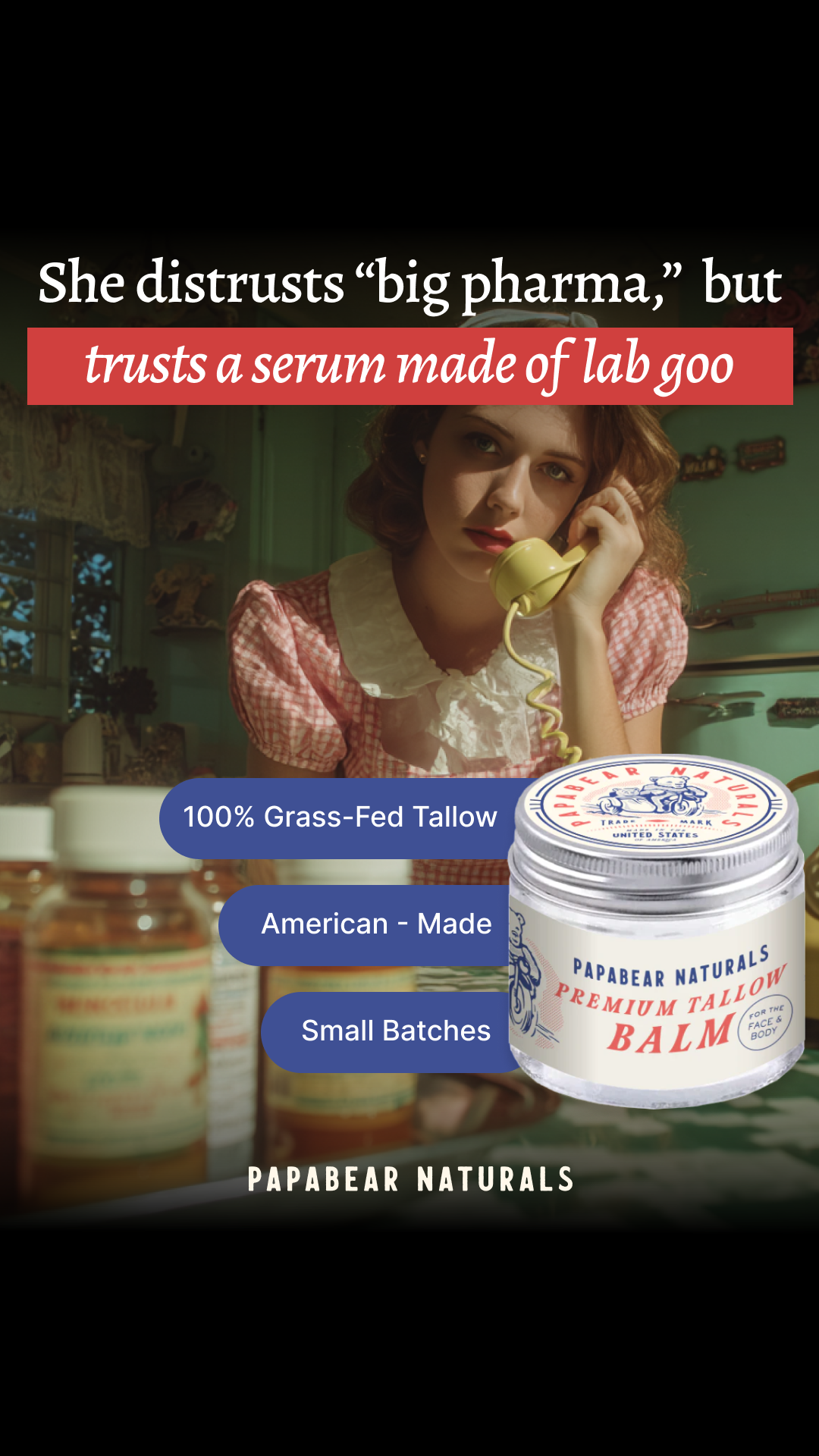 Papabear Naturals Facebook ad