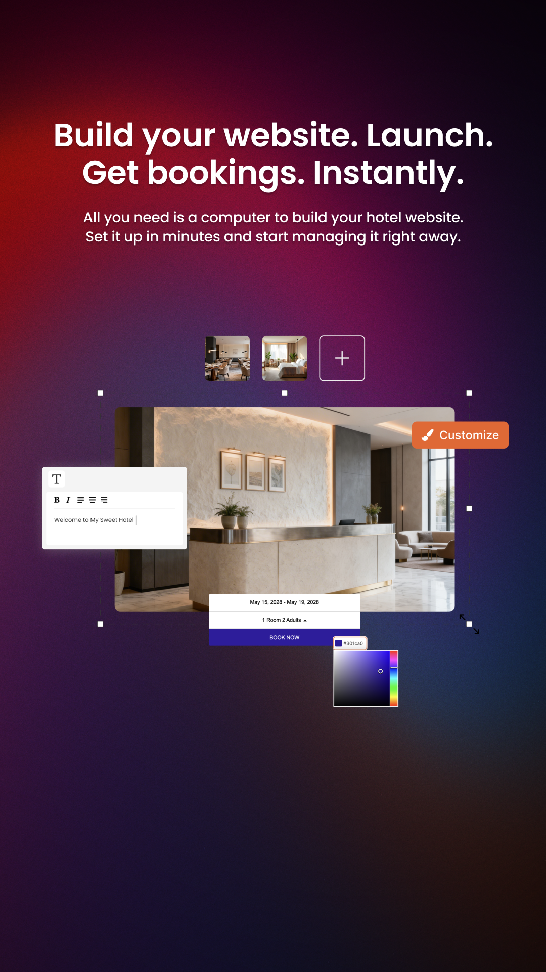 HotelRunner Facebook ad