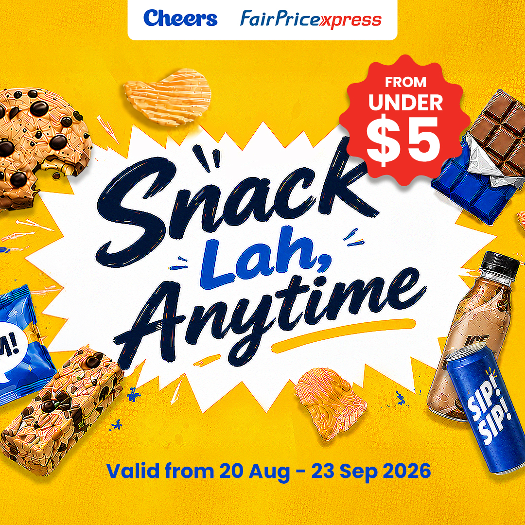 Cheers Facebook ad: Snack lah, anytime!