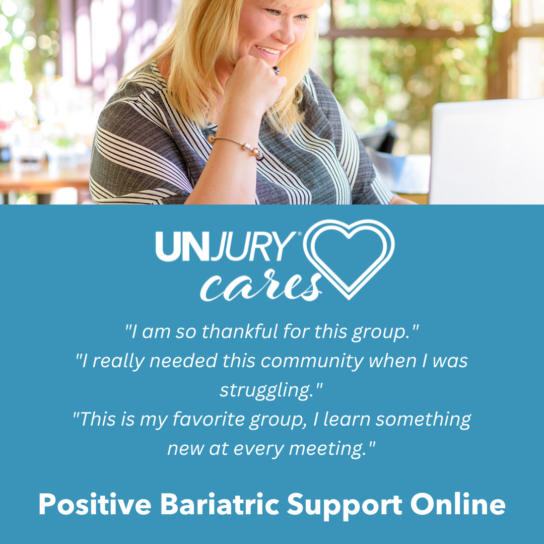 Unjury- Medical Quality Protein Facebook ad: Free Bariatric Support Group