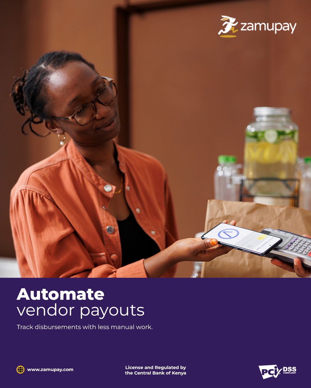 Zamupay Facebook ad: Organise vendor payments