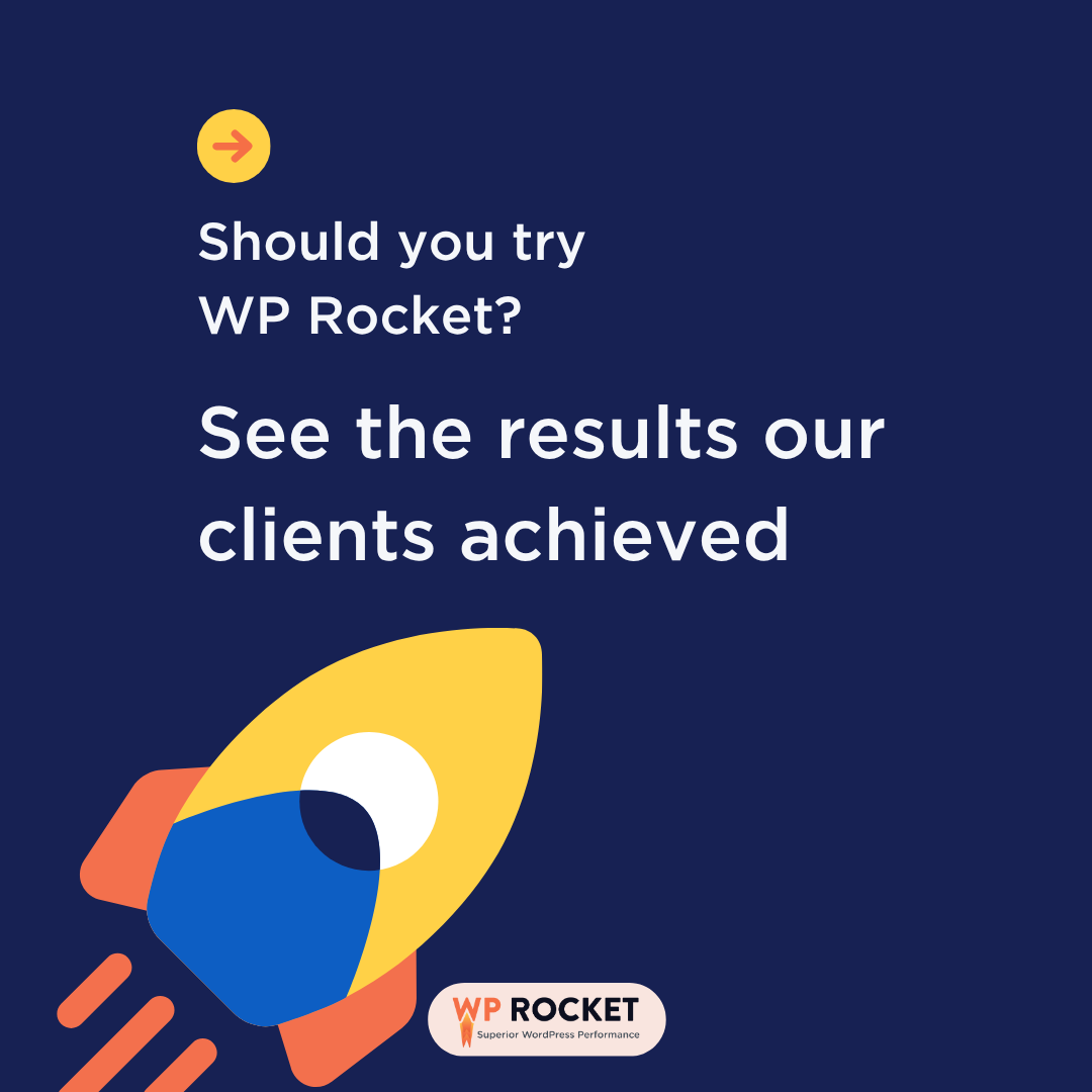 WP Rocket Facebook ad