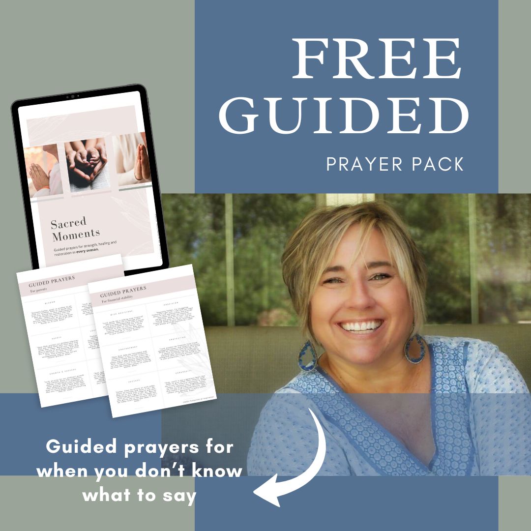 Footprints of Inspiration Facebook ad: Free Guided Prayers for When You Don't Know What to Say