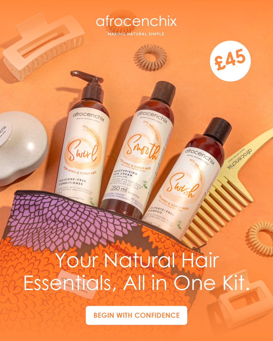 Afrocenchix Facebook ad: Natural Afro Hair Products, Safe & Effective | Afrocenchix