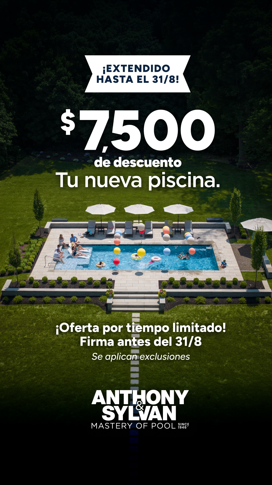 Anthony & Sylvan Pools Facebook ad
