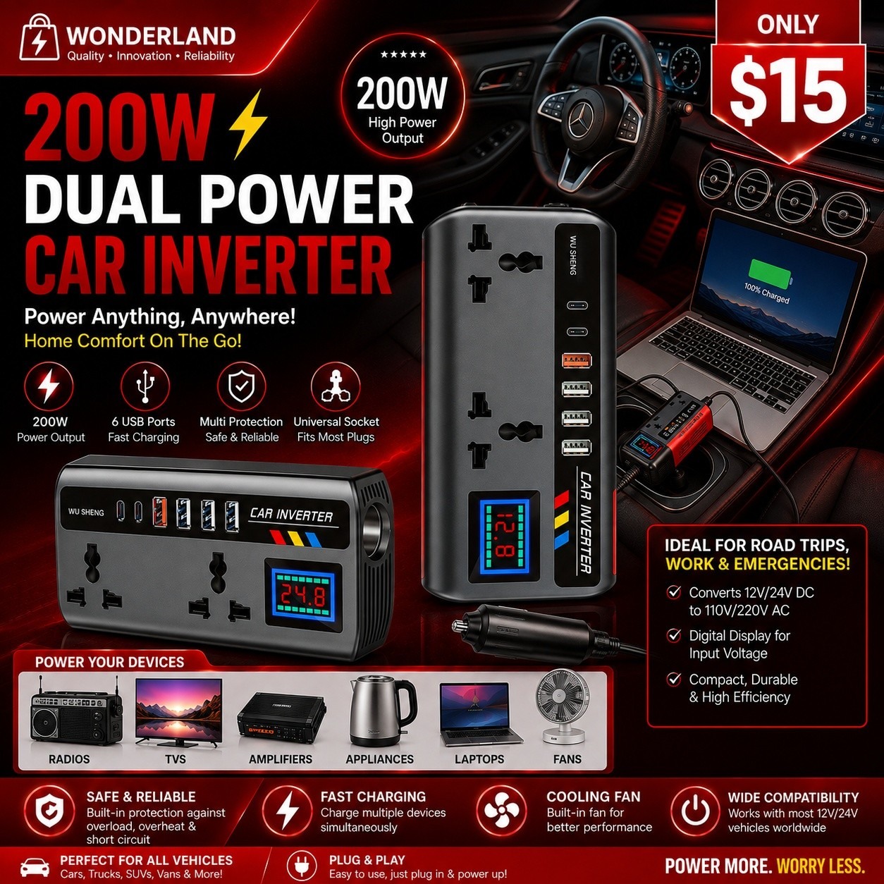 Wonderland Wholesale Facebook ad: _WONDERLAND - DRIVE SMARTER_