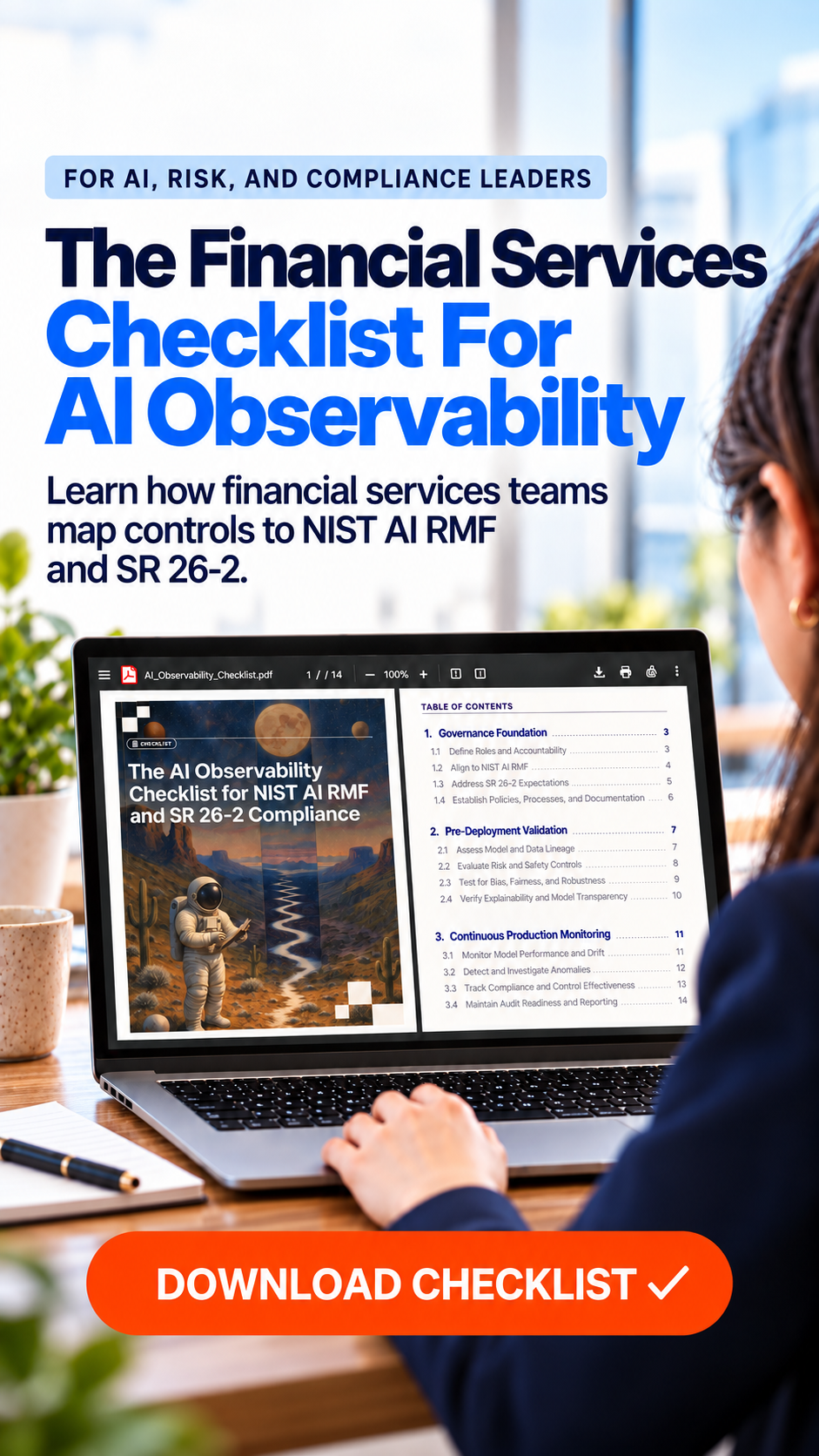 Fiddler Labs Facebook ad: The AI Observability Checklist for Financial Services…