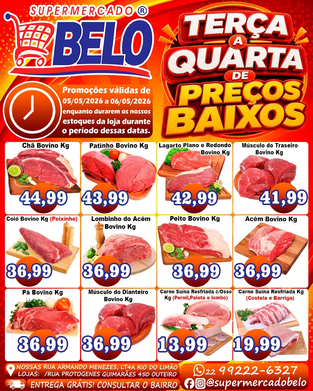 Supermercado Belo Facebook ad: Loja 1: Rua Armando Menezes, LT4A Rio do…