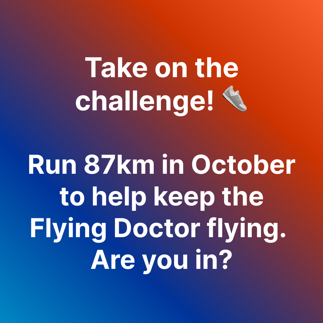 Royal Flying Doctor Service of Australia Facebook ad: Join the Oceans to Outback Challenge, FREE T-Shirt!