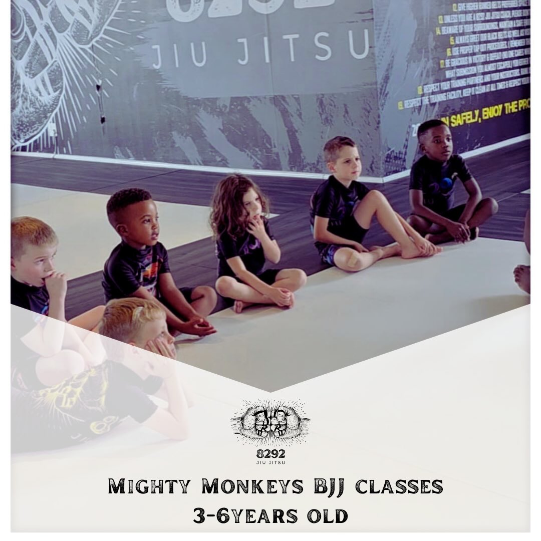 8292 Jiu Jitsu Facebook ad: Mighty Monkeys BJJ (Ages 3-6)