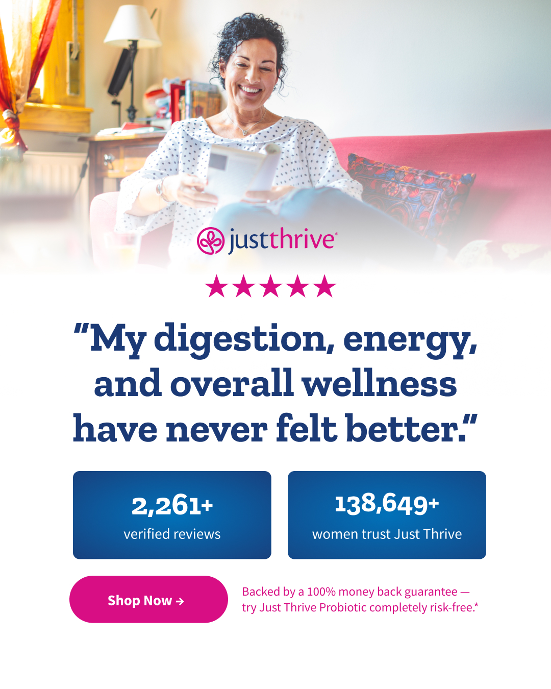Just Thrive Facebook ad