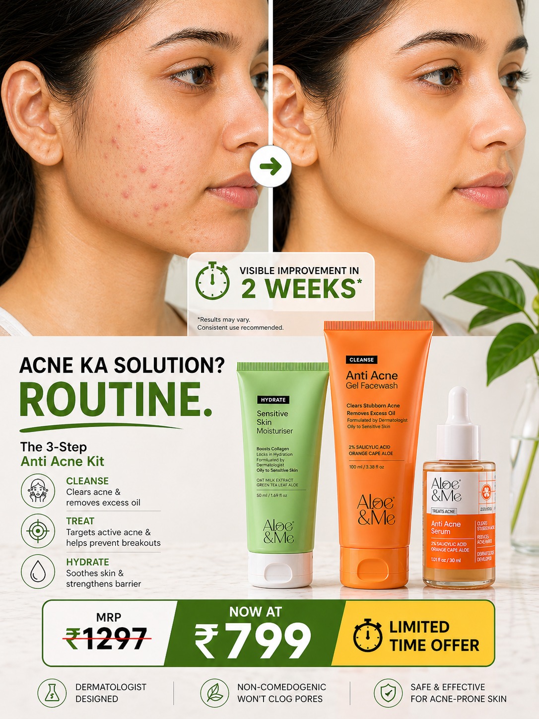Aloe&Me Facebook ad