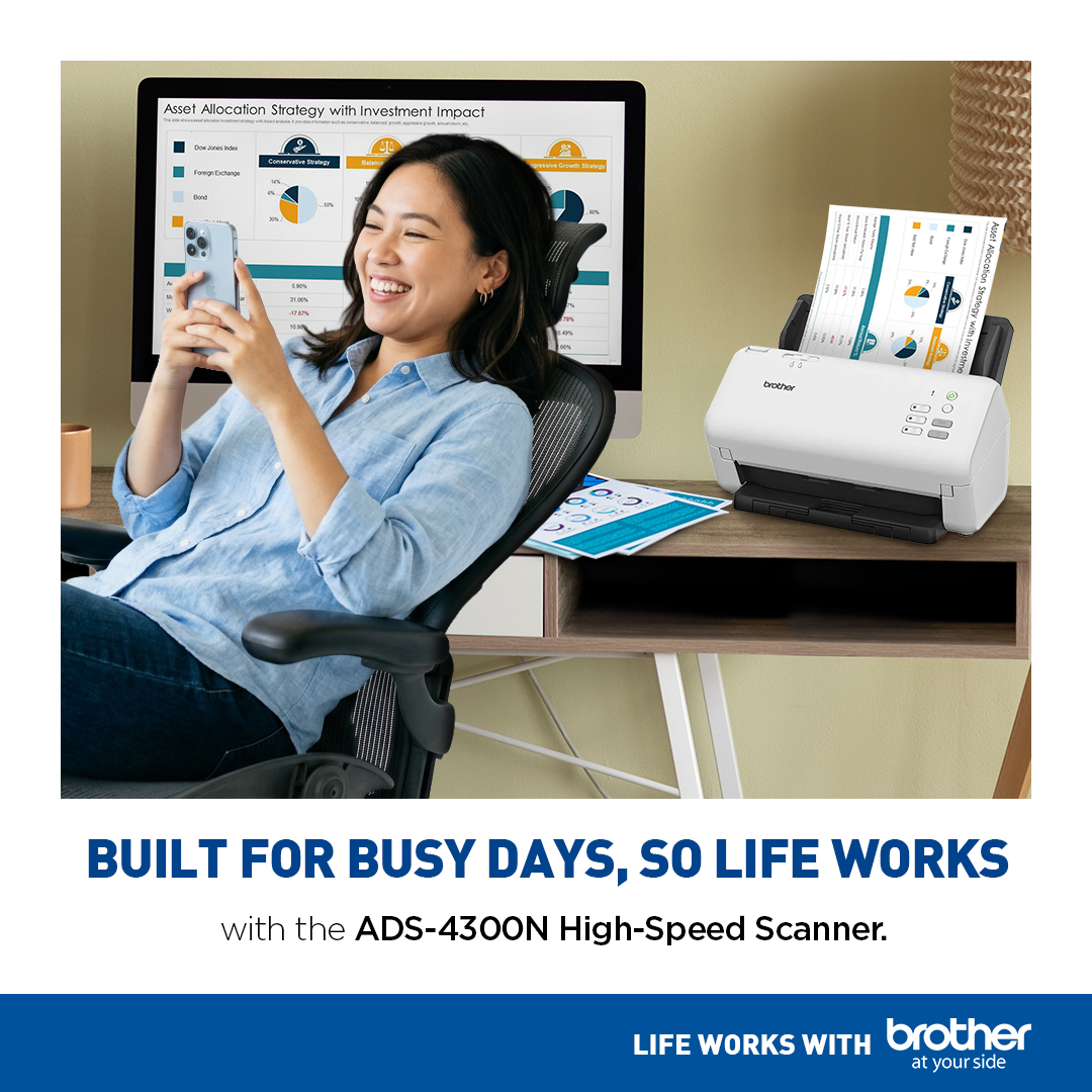 Brother Philippines Facebook ad: Busy seasons mean more documents and tighter timelines.