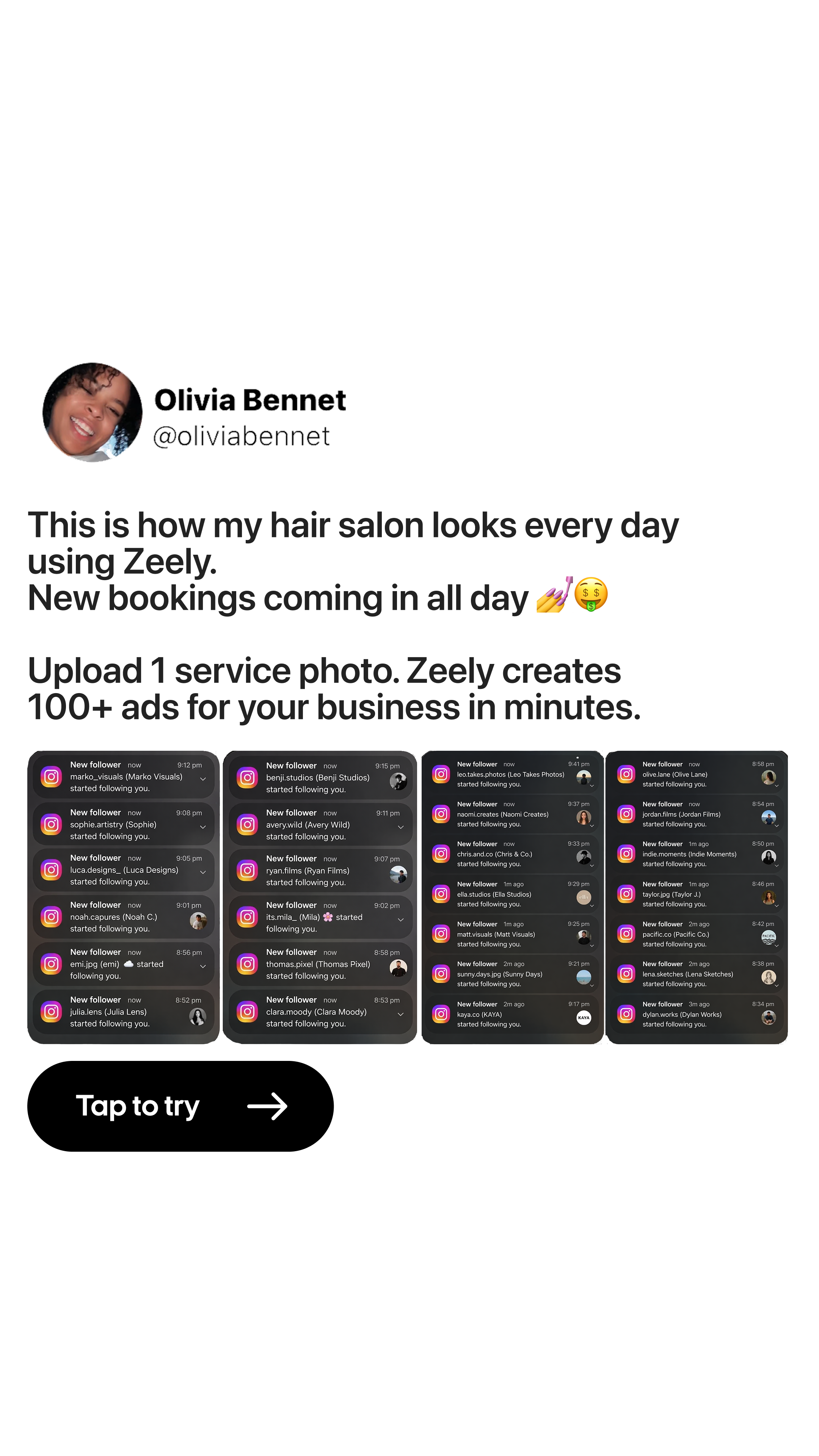 Zeely: AI Ads Maker Facebook ad