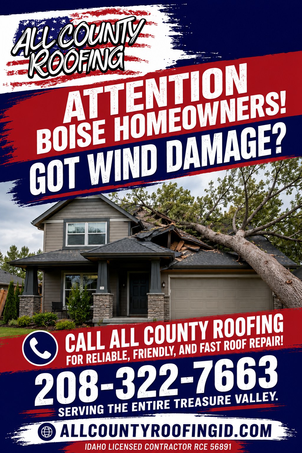 All County Roofing Inc. Facebook ad