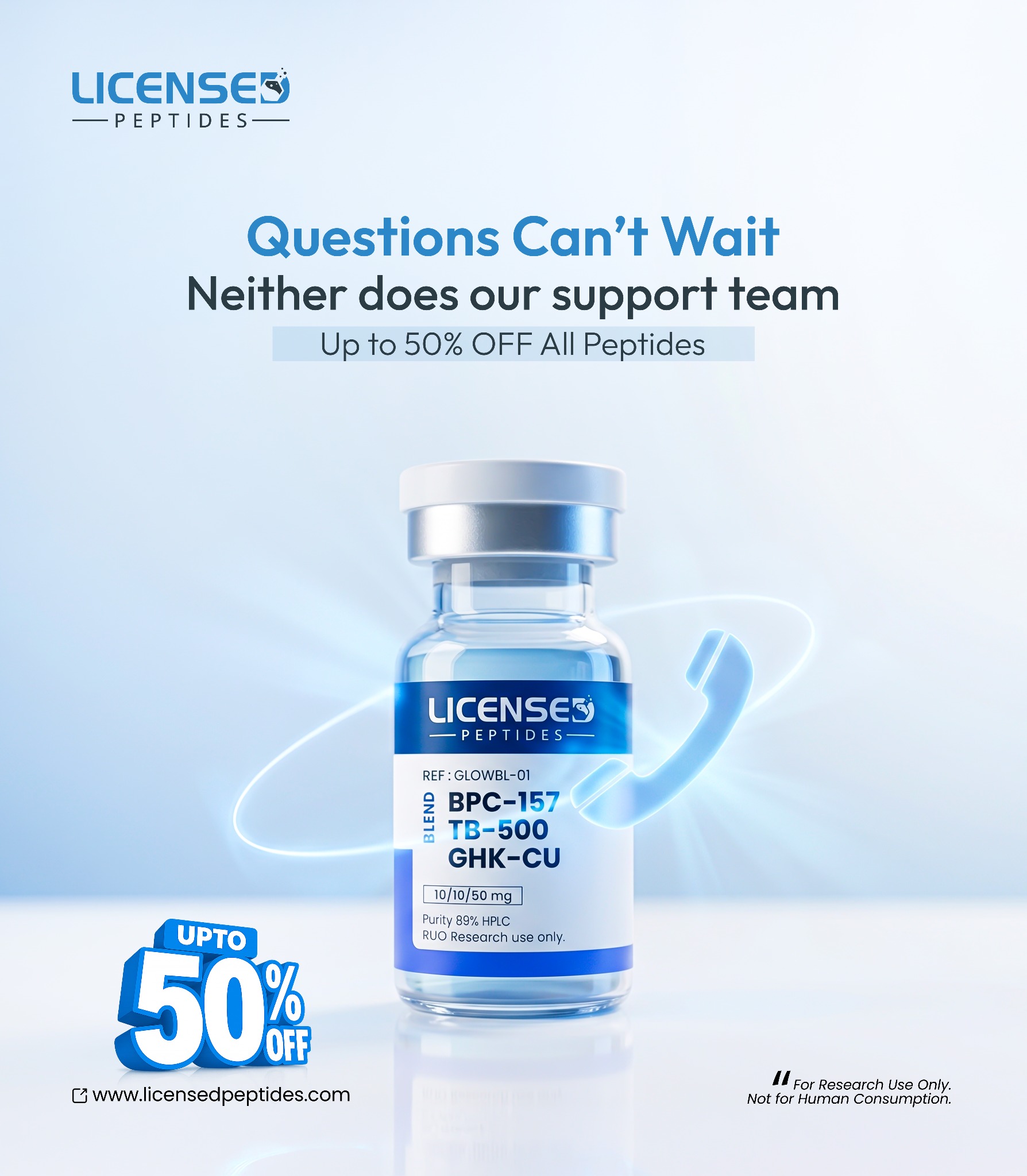 Licensed Peptides Facebook ad