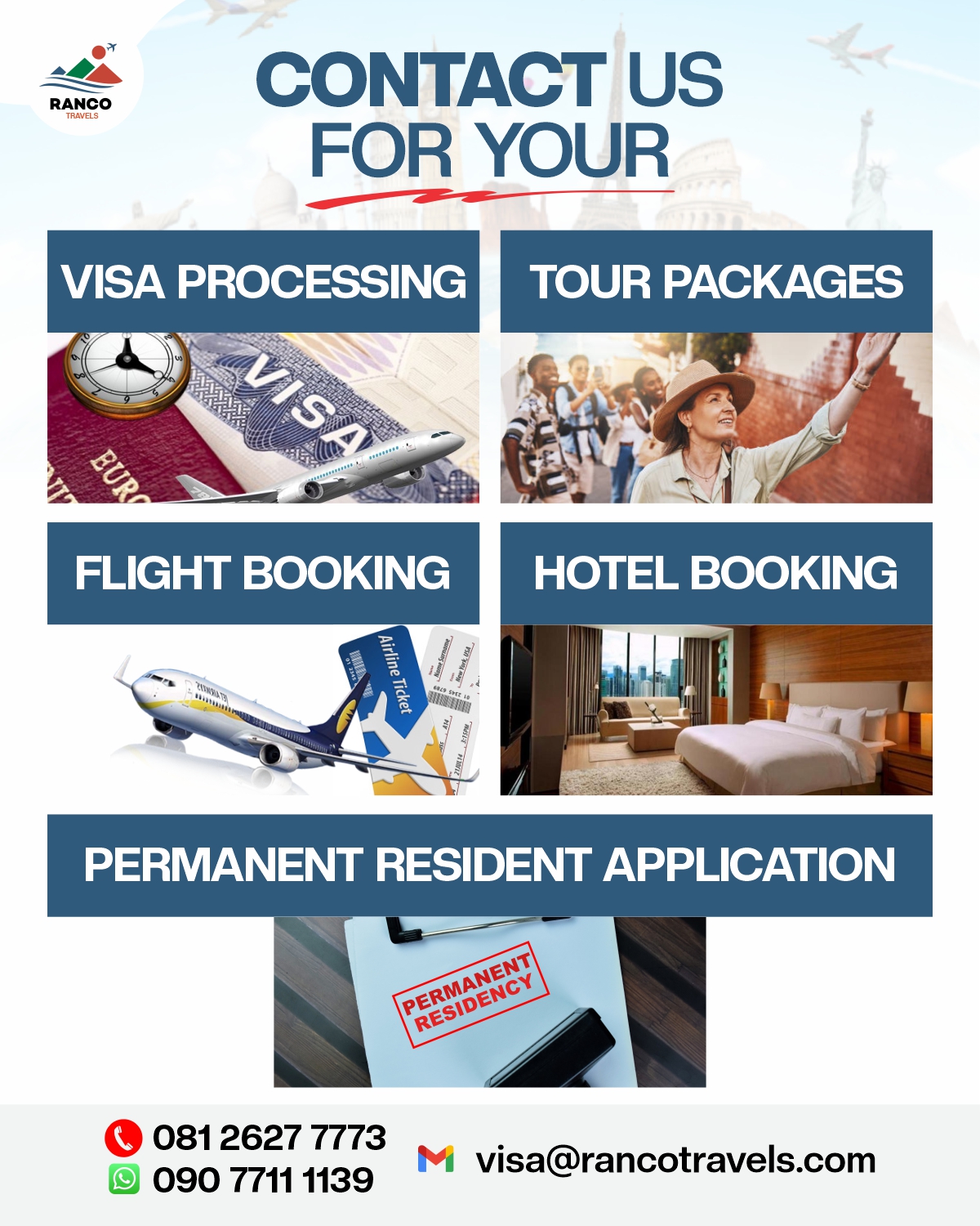 Ranco Travel Agency Facebook ad
