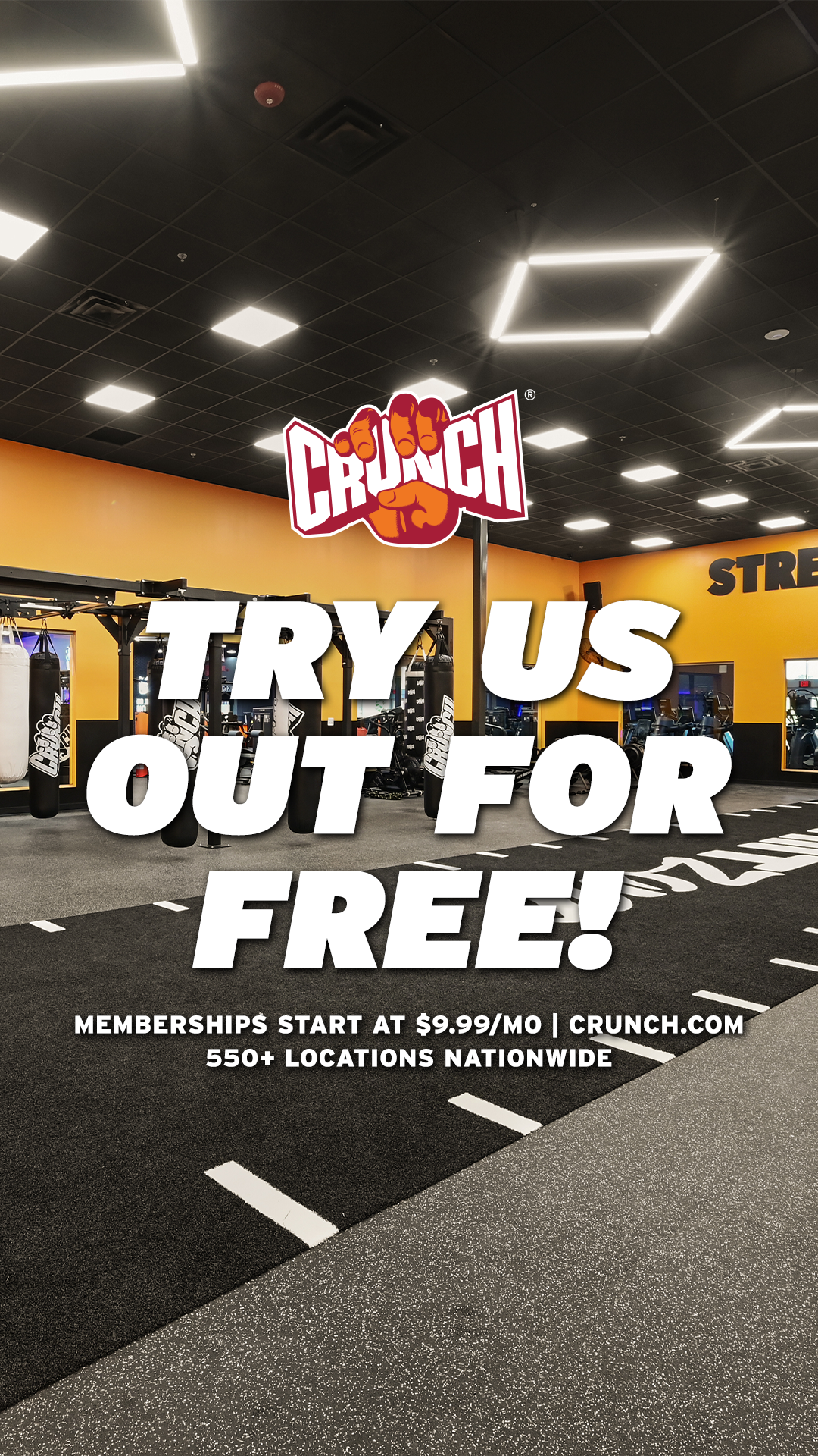 Crunch Fitness Facebook ad