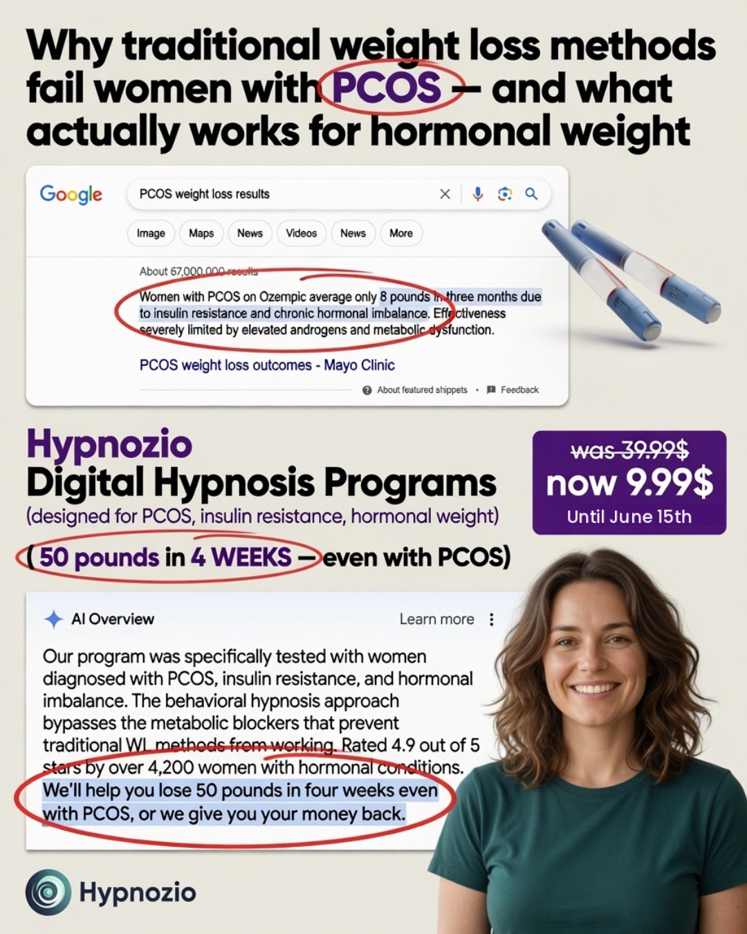 Hypnozio: power of hypnotherapy Facebook ad
