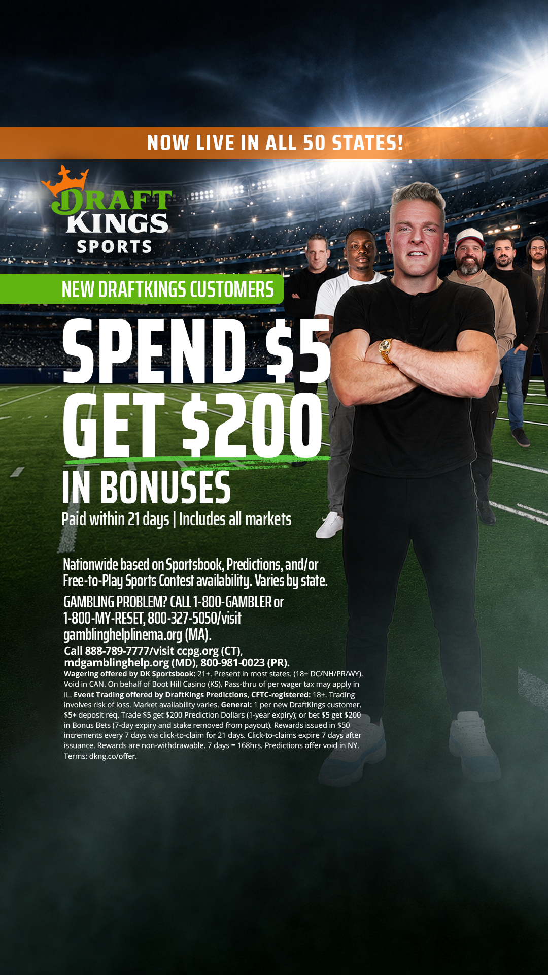 DraftKings Sports Facebook ad