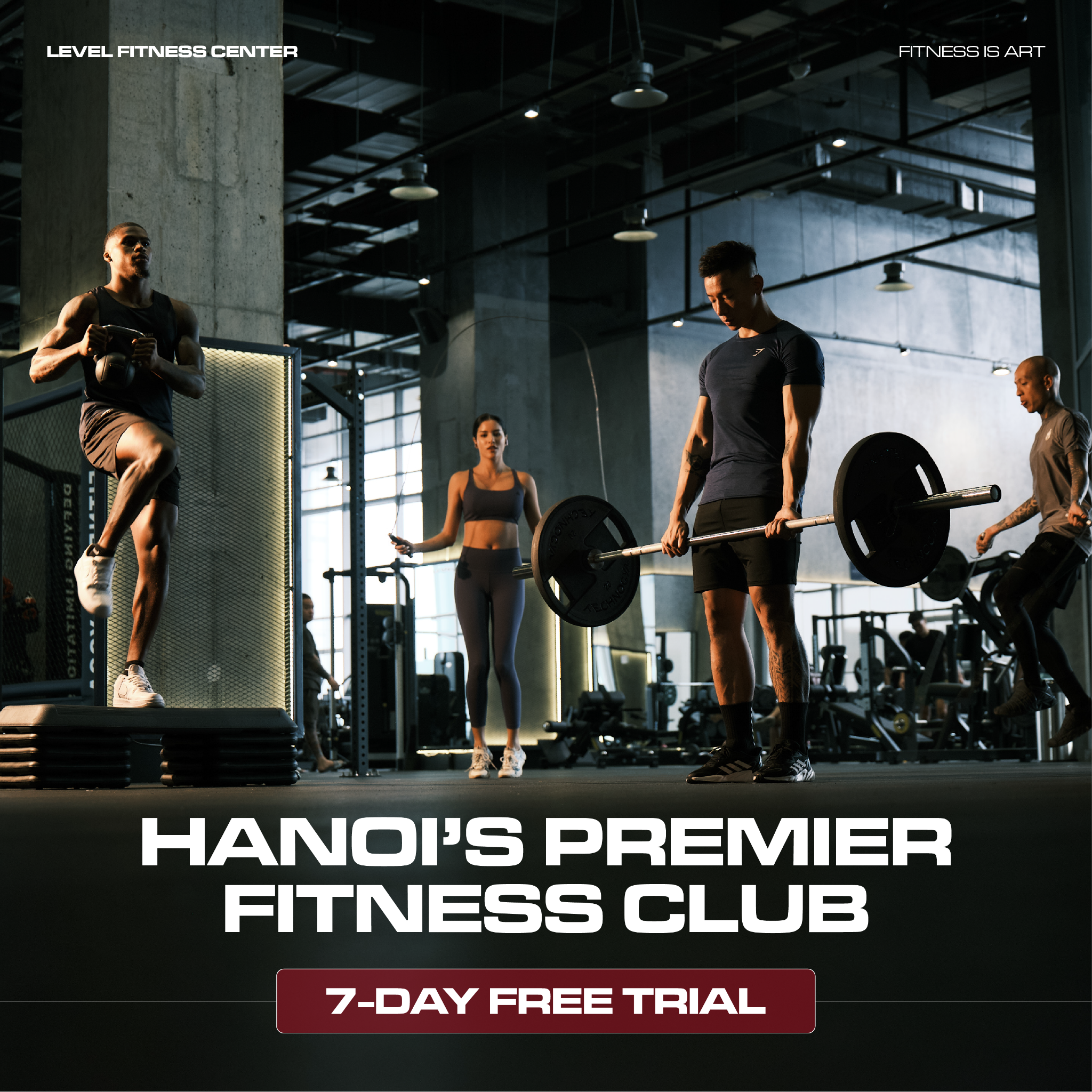 Level Fitness Center Facebook ad