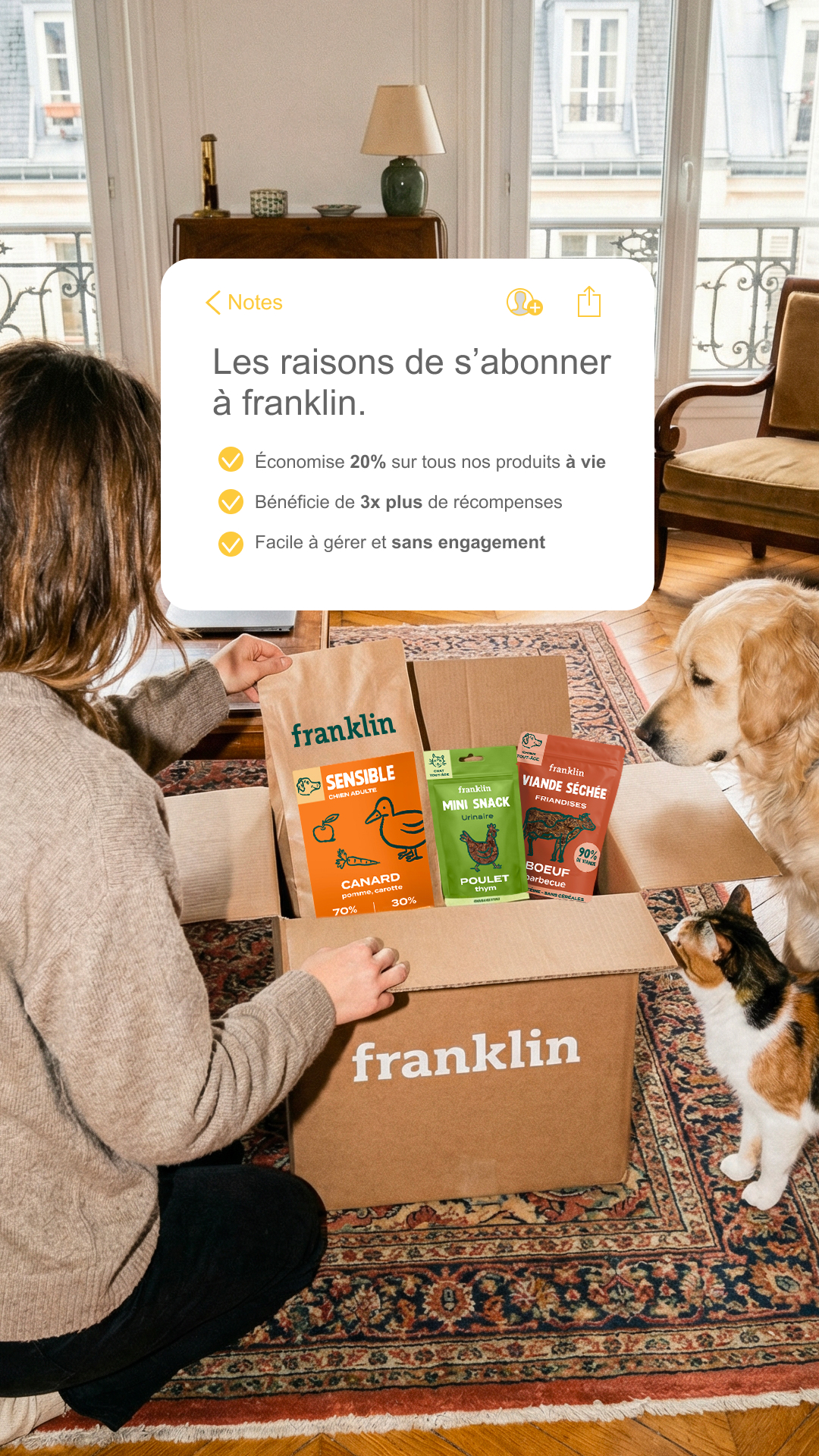 Franklin Pet Food Facebook ad