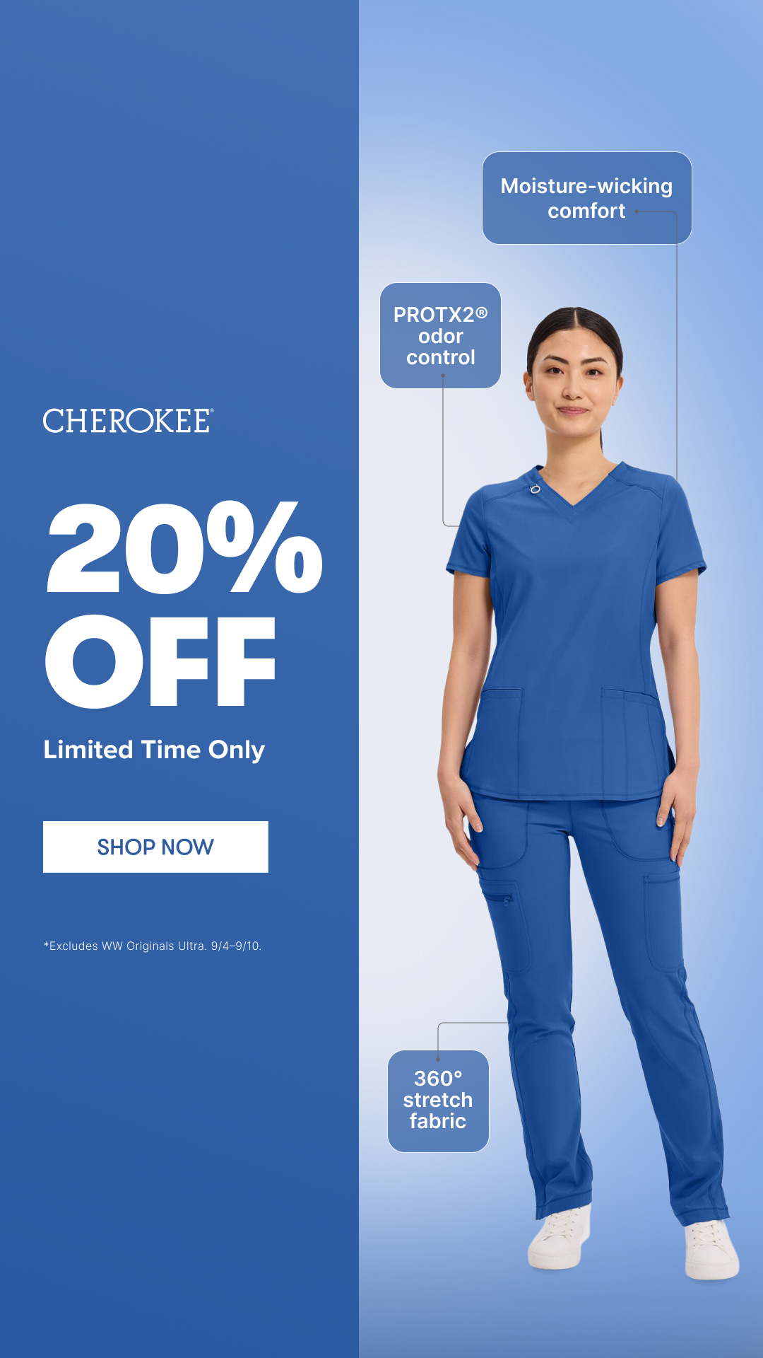 Cherokee Uniforms Facebook ad