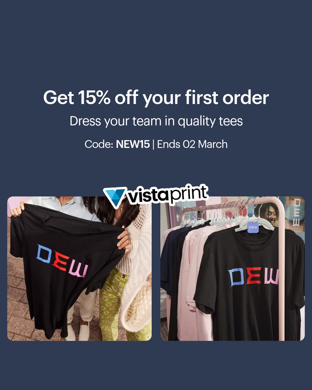 VistaPrint Facebook ad