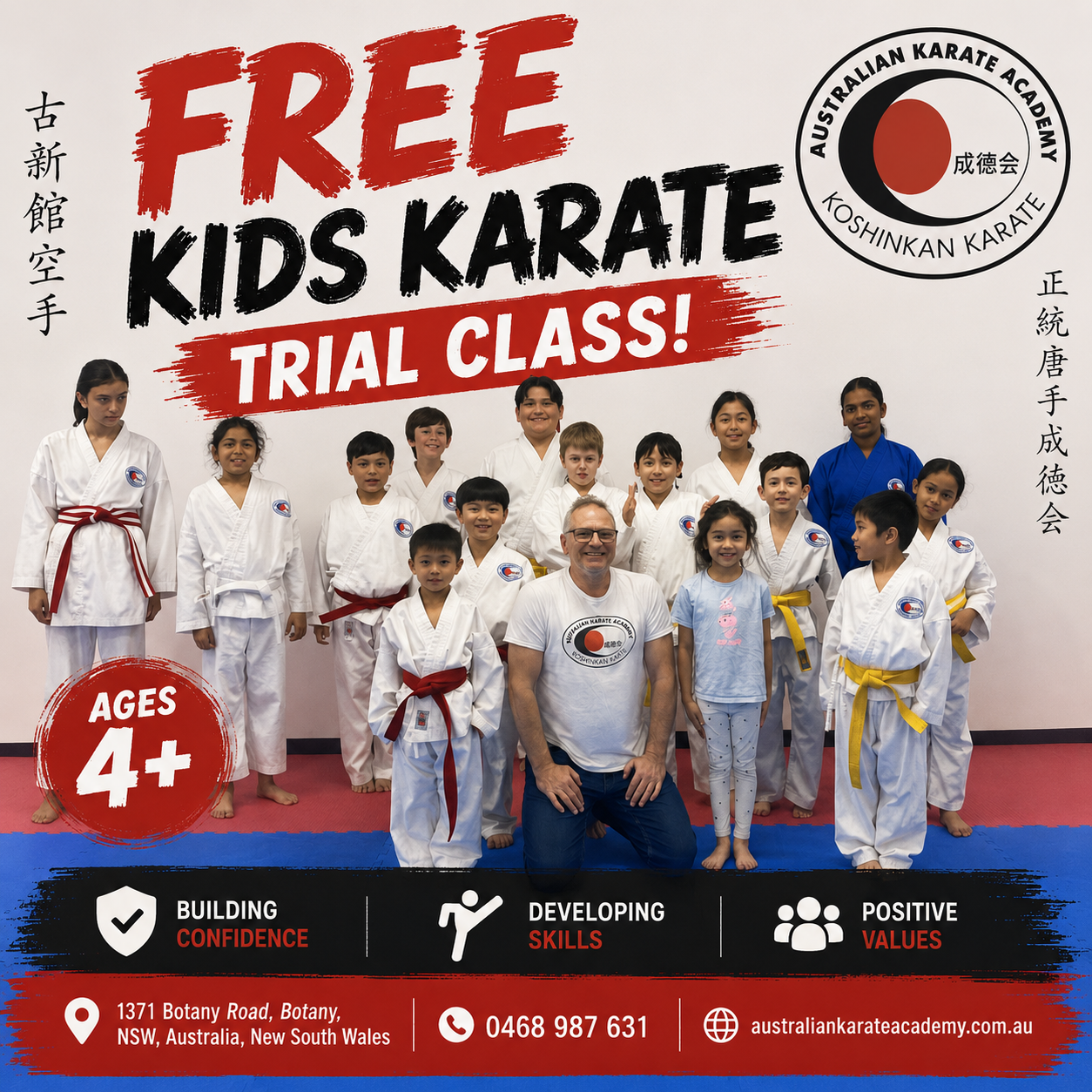 Australian Karate Academy, Sydney Facebook ad