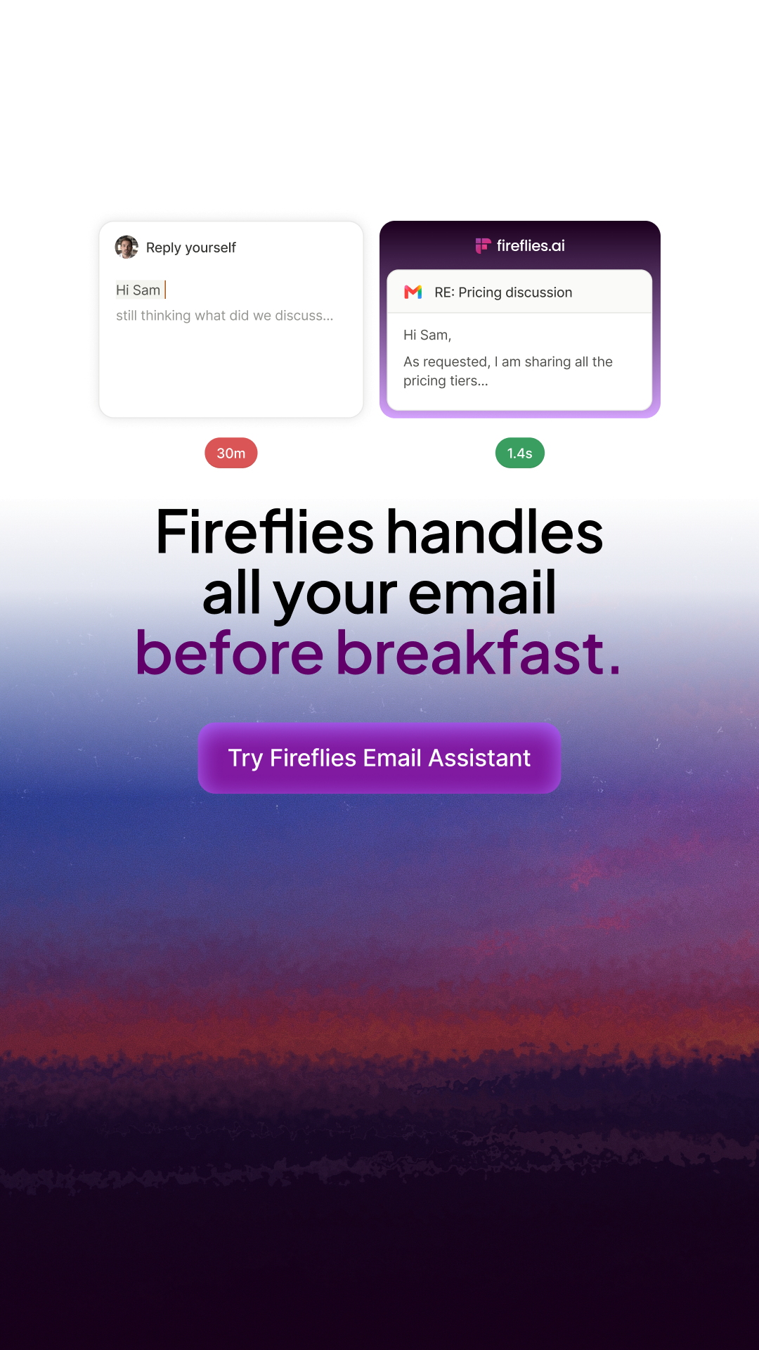 Fireflies.ai Facebook ad