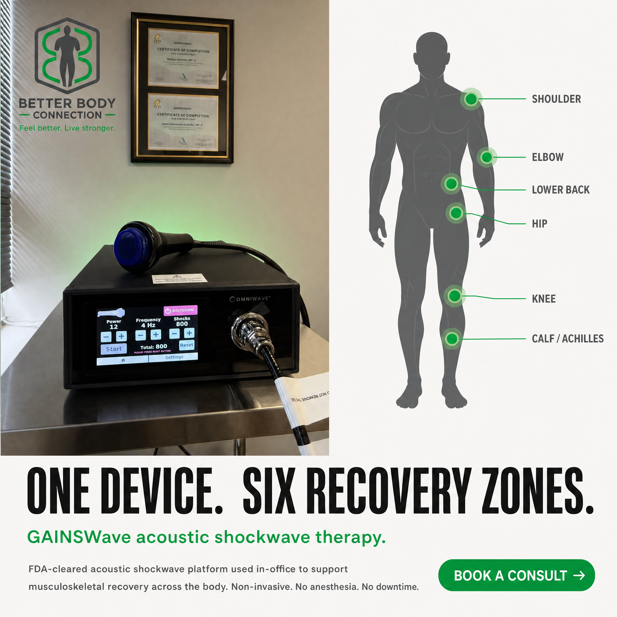 Better Body Connection Facebook ad: Des Plaines We Got You!
