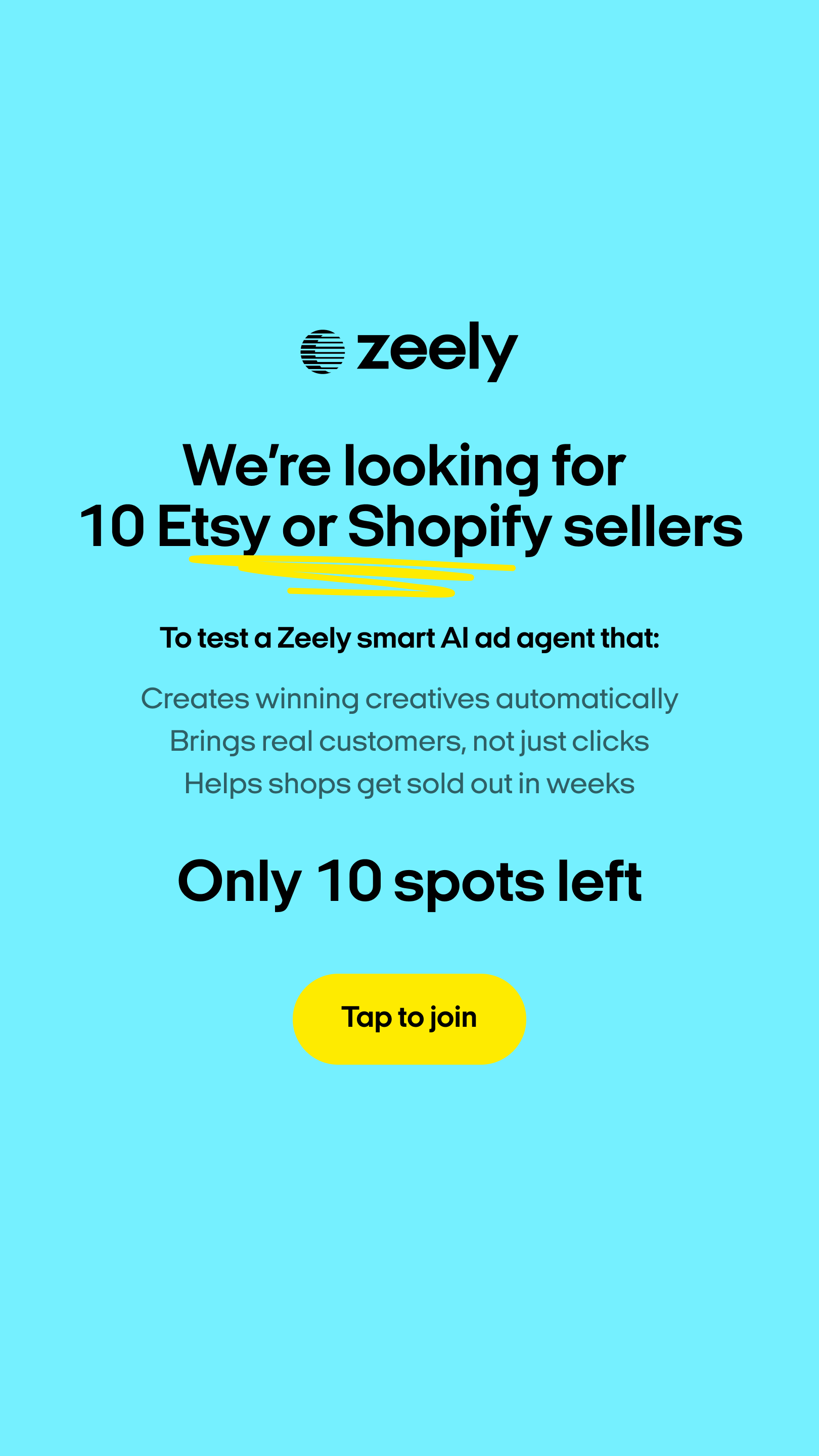 Zeely Facebook ad