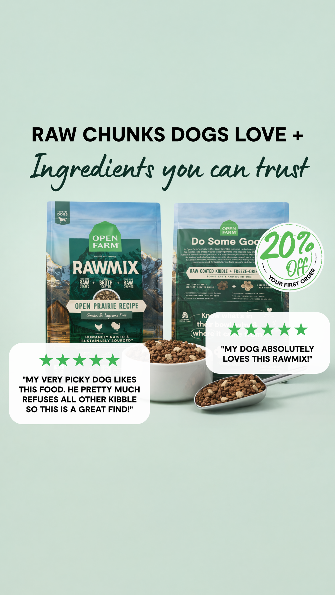 Open Farm Facebook ad