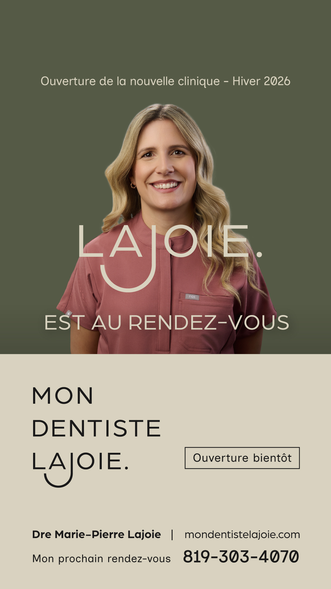 Dre Marie-Pierre Lajoie Facebook ad from Dec 15, 2025